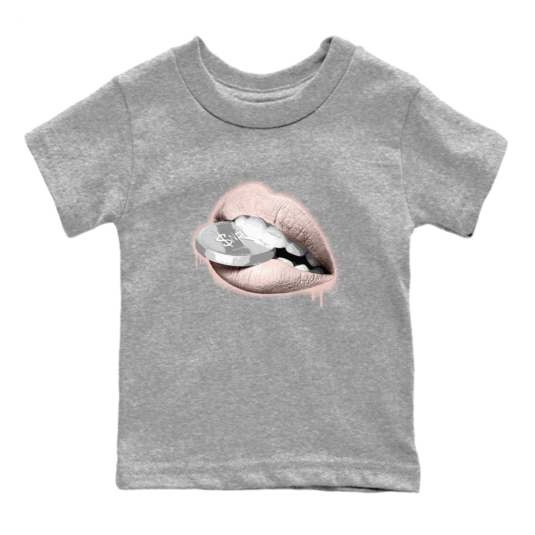 Lips Coin snkmatch Tees Kids - Air Jordan 11 Legend Pink