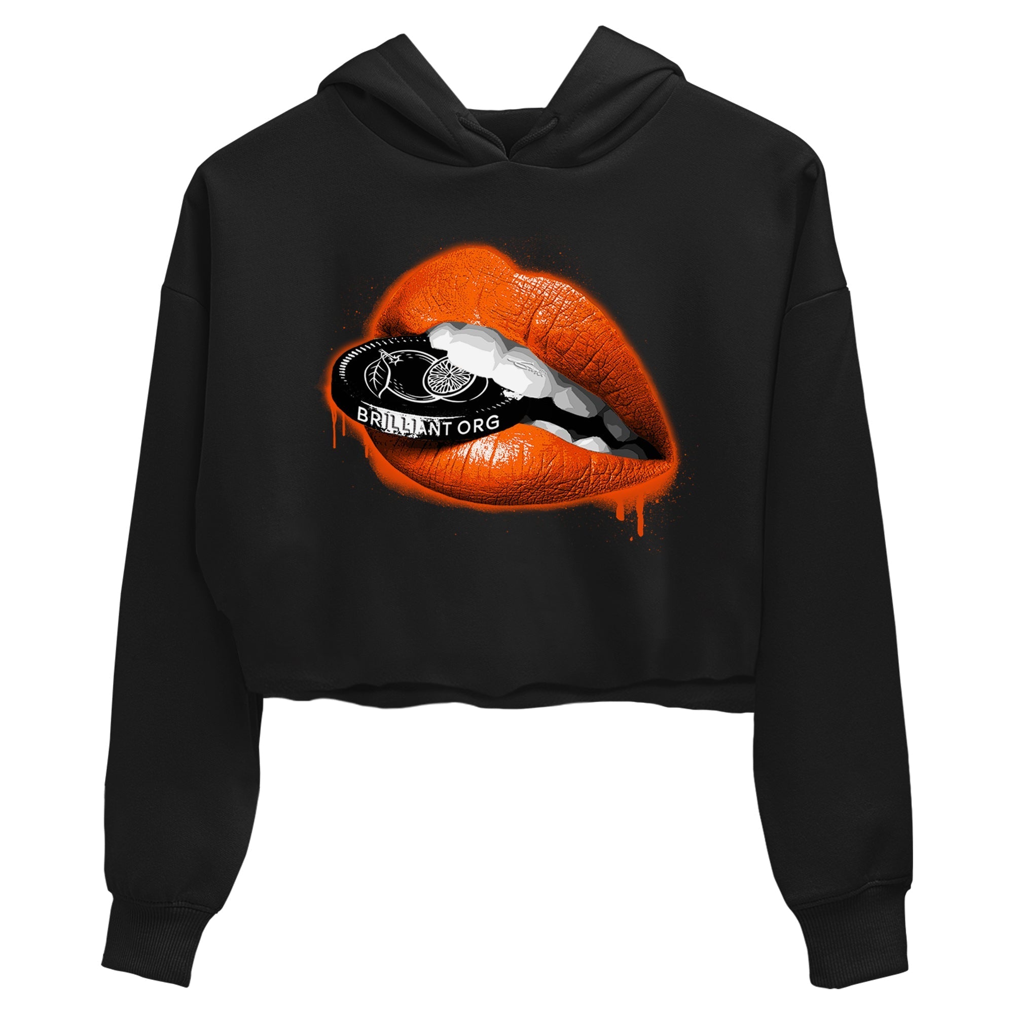 Lips Coin Women's Tops - Air Jordan 12 Brilliant Orange