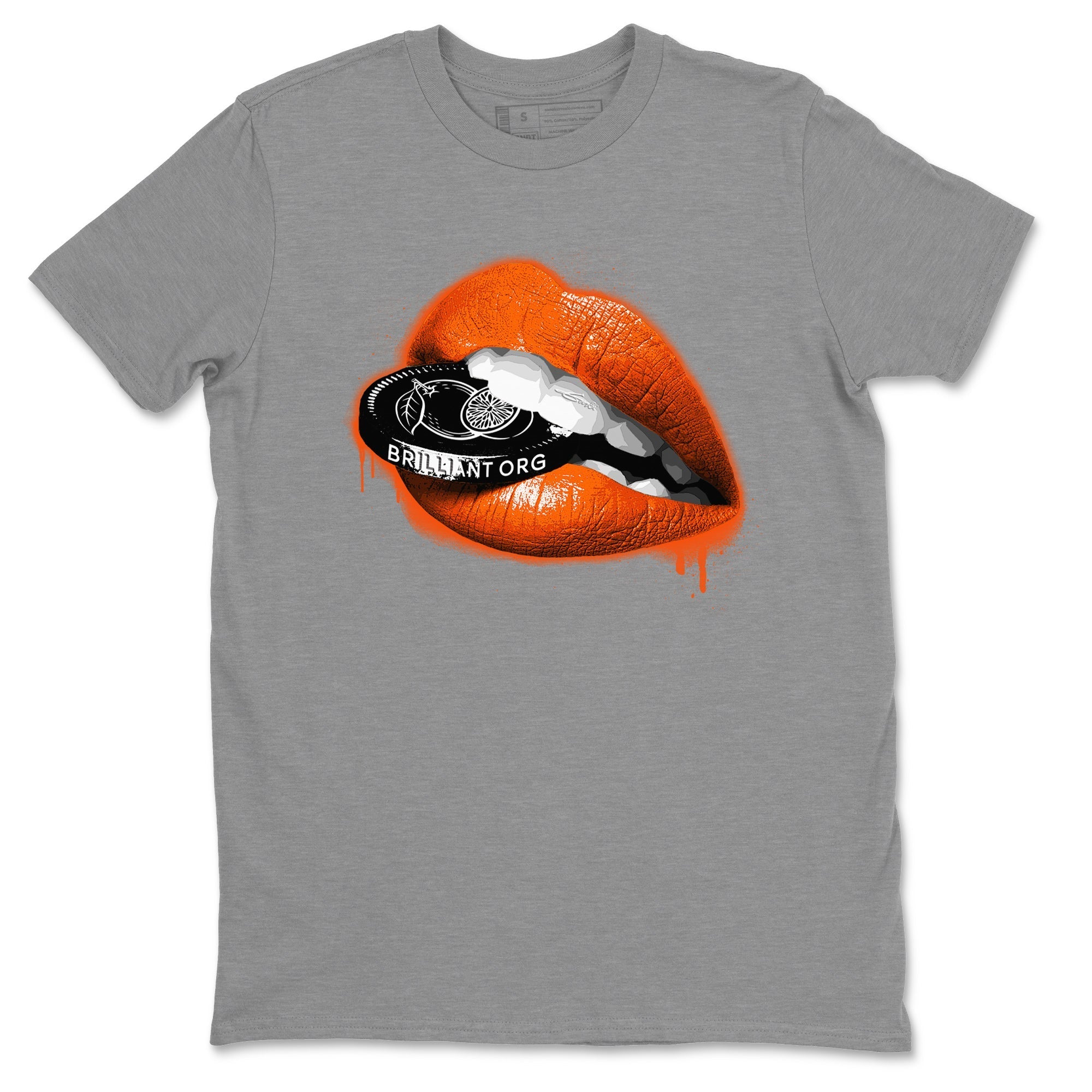 Lips Coin Unisex Tops - Air Jordan 12 Brilliant Orange