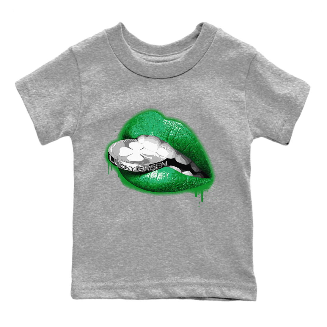 Lips Coin Kids Tops - Air Jordan 3 Lucky Green