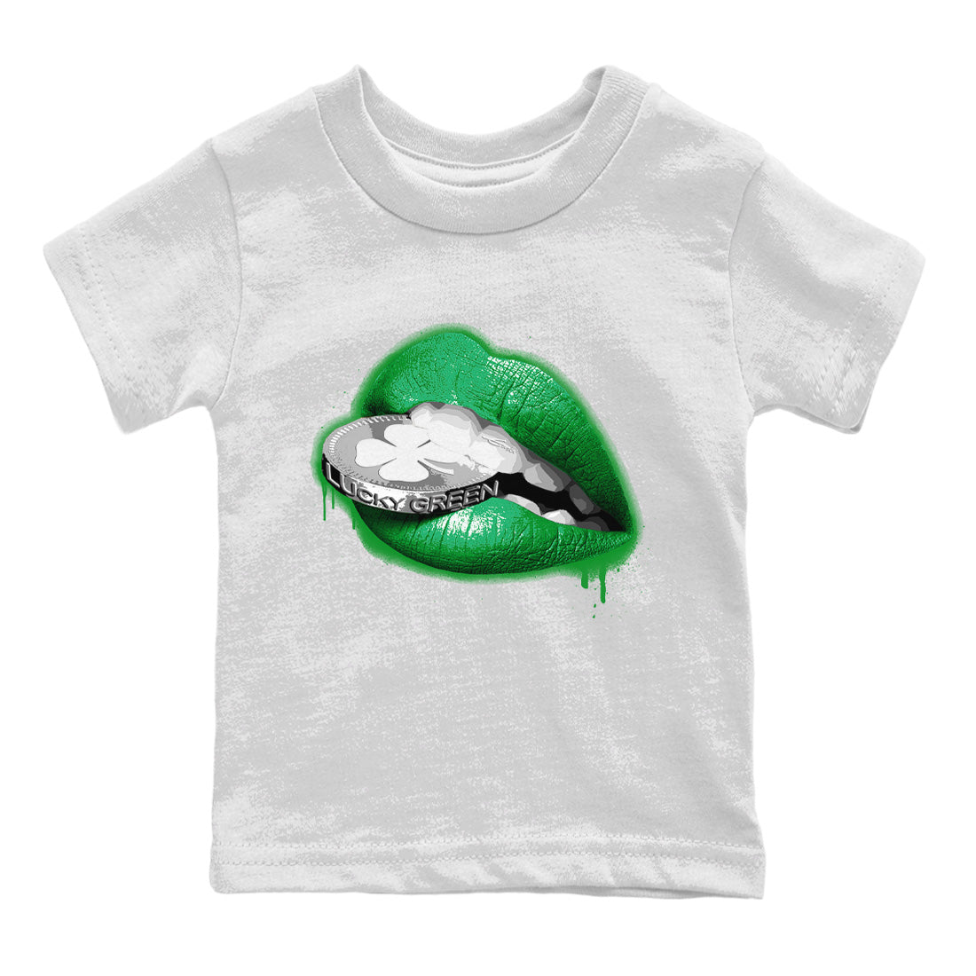 Lips Coin Kids Tops - Air Jordan 3 Lucky Green
