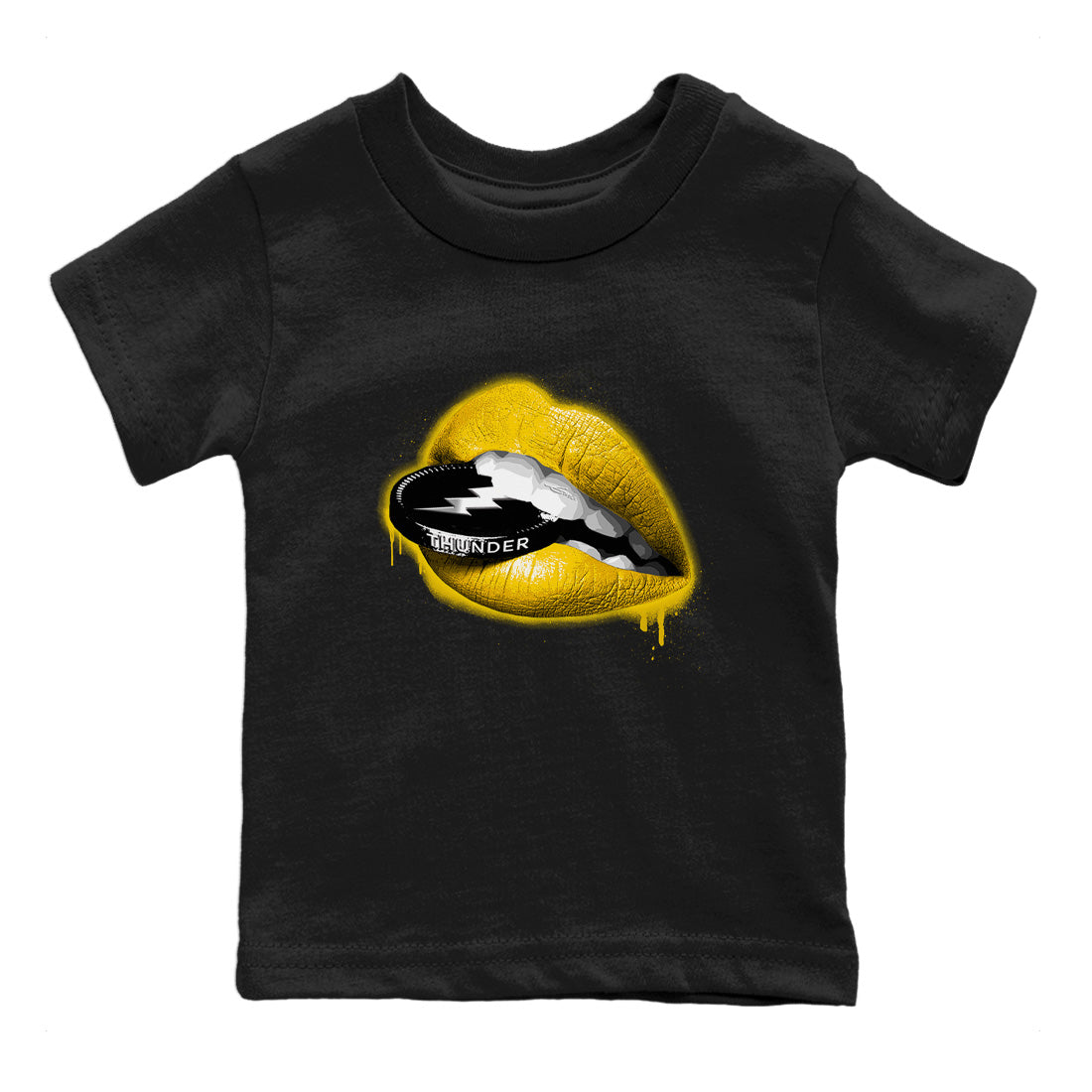 Lips Coin Kids Tops - Air Jordan 4 Thunder