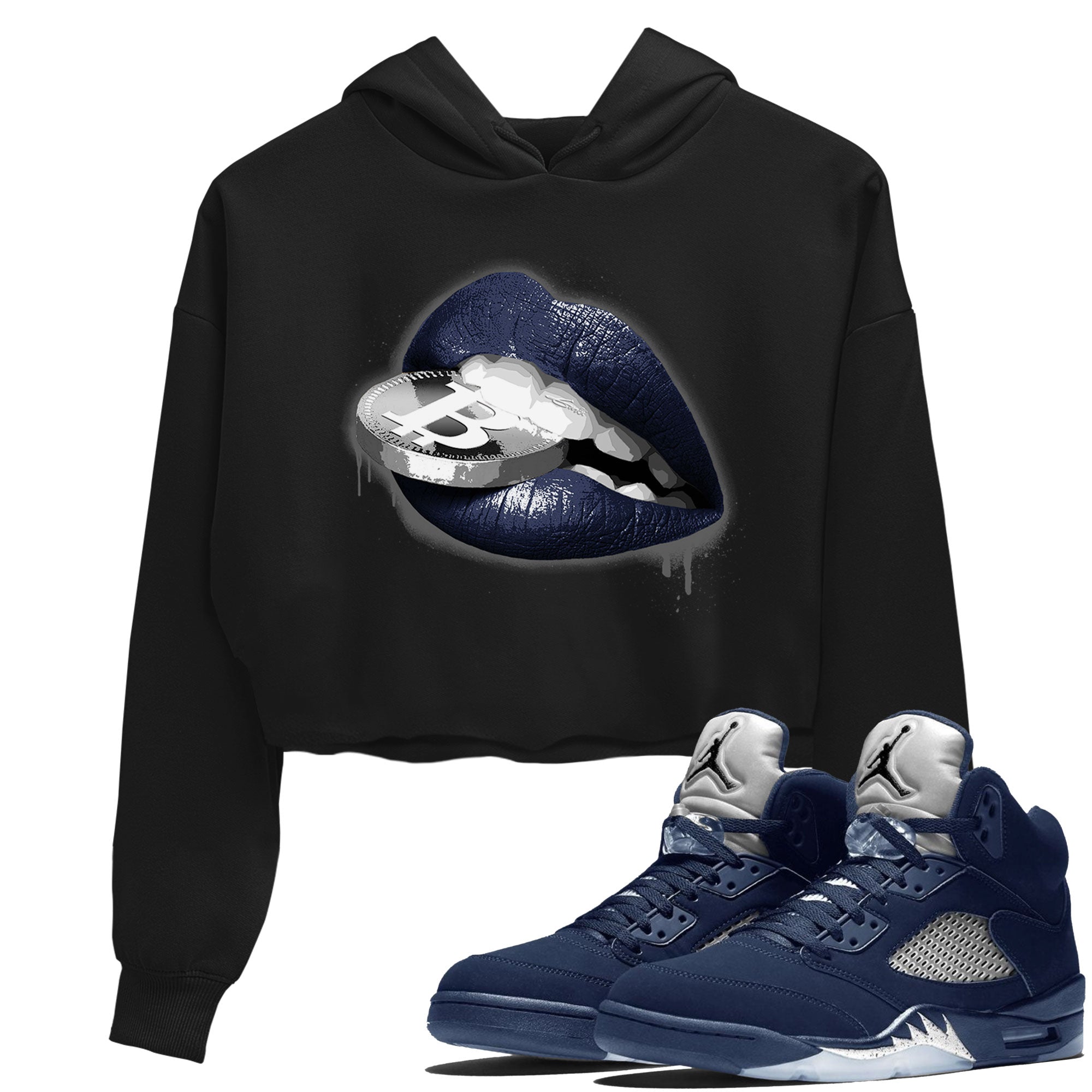 Lips Coin snkmatch Women's Top - Air Jordan 5 Georgetown