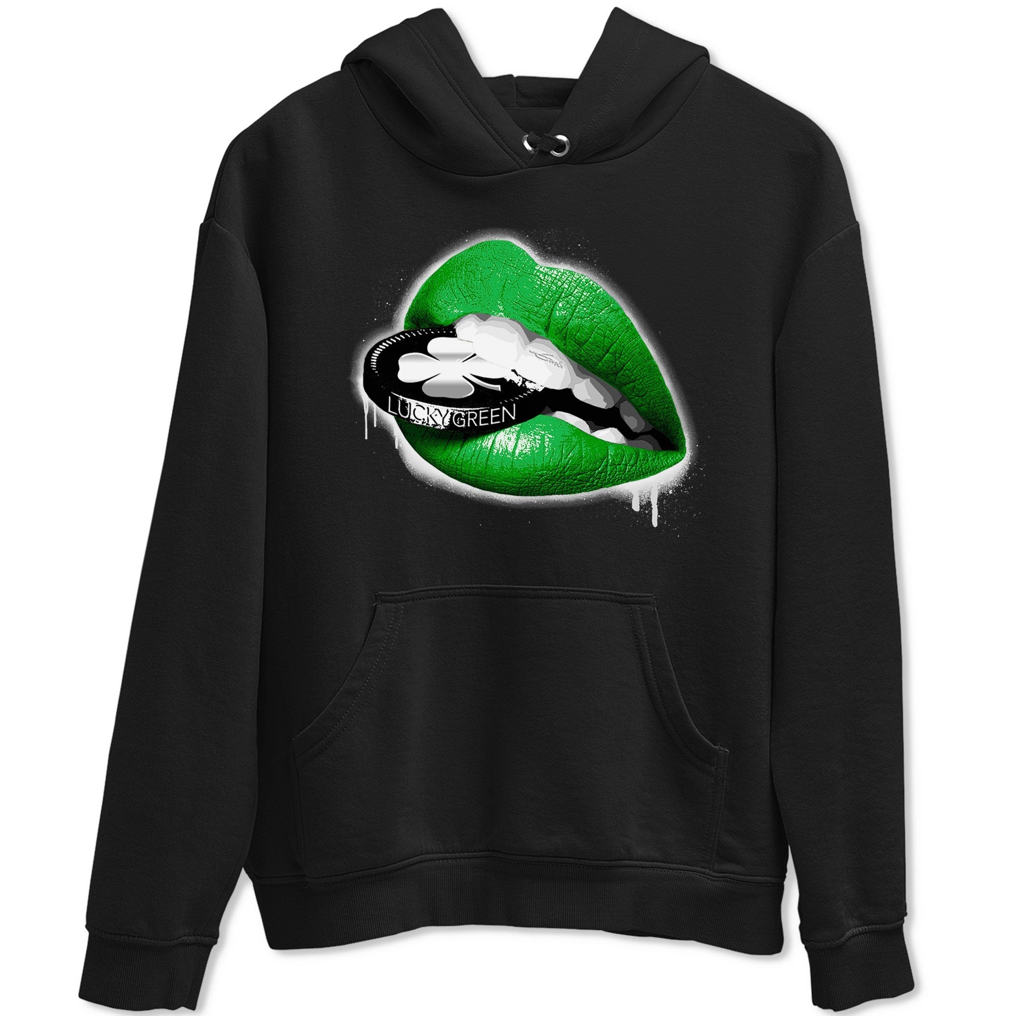 Lips Coin snkmatch Tee - Air Jordan 5 Lucky Green