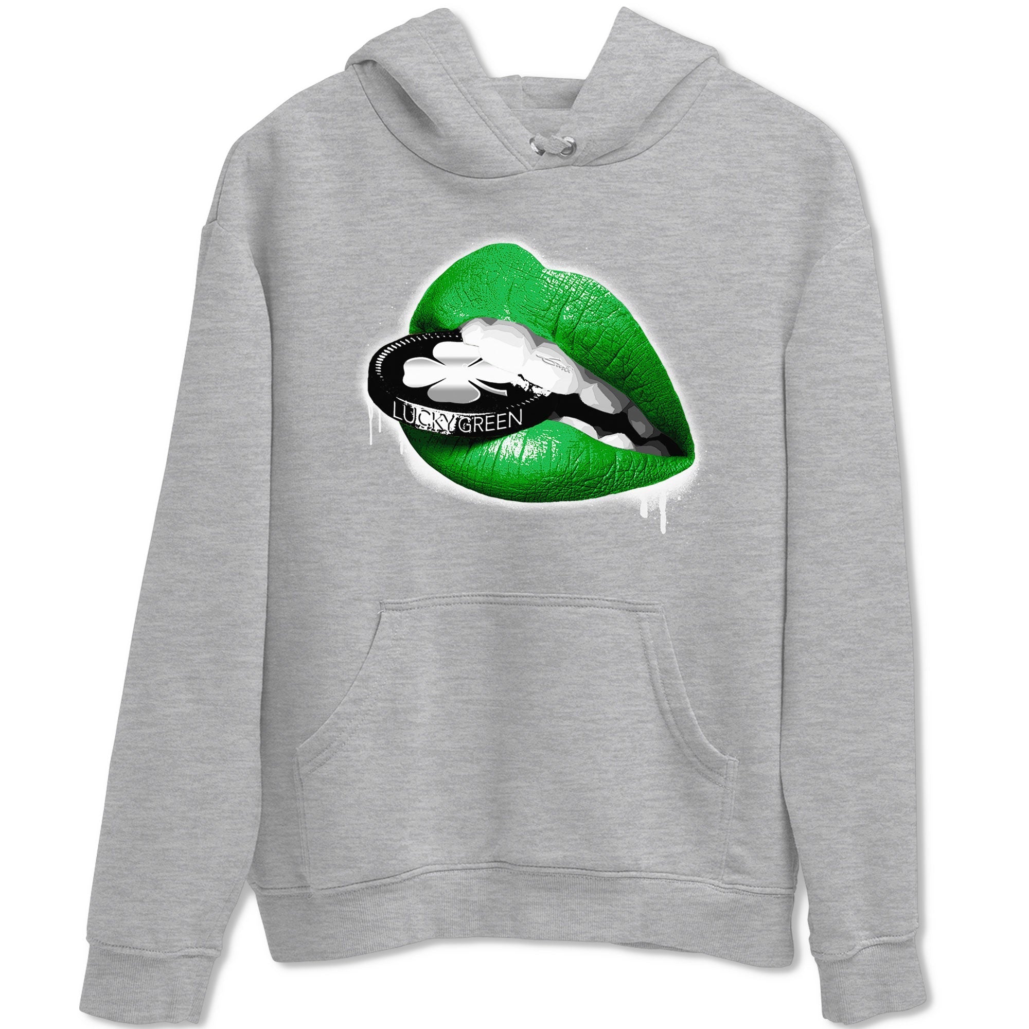 Lips Coin snkmatch Tee - Air Jordan 5 Lucky Green