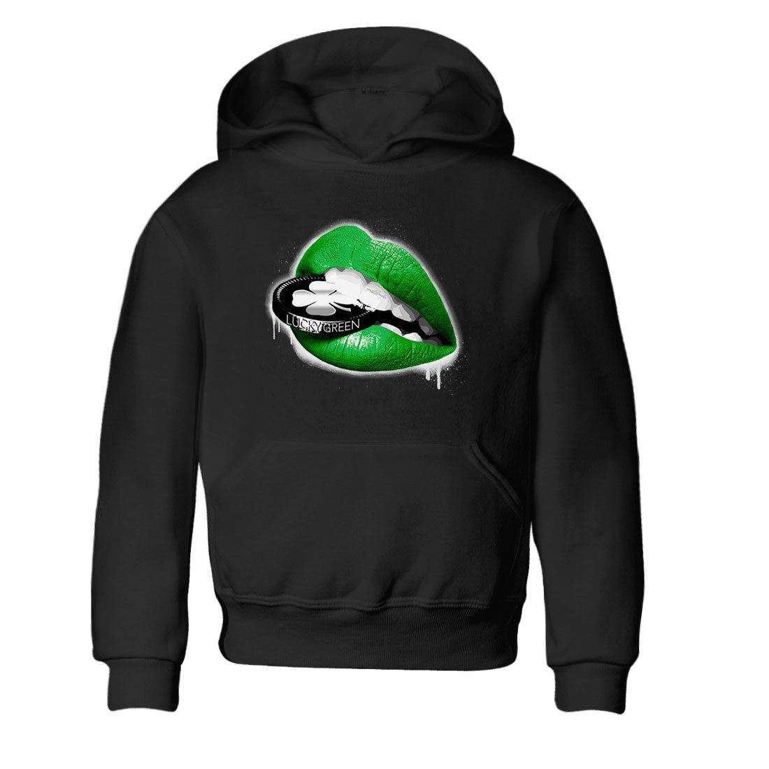 Lips Coin snkmatch Tee Kids - Air Jordan 5 Lucky Green