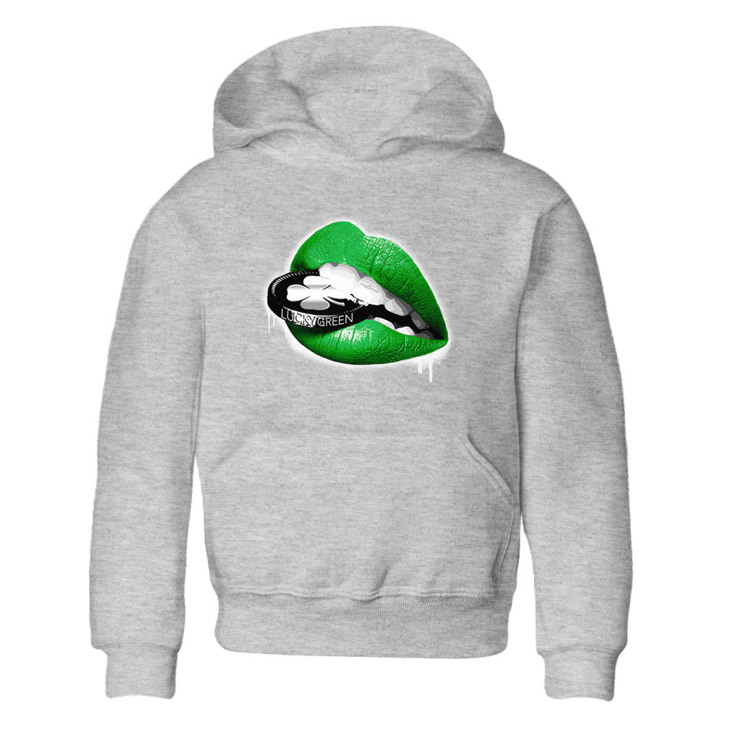 Lips Coin snkmatch Tee Kids - Air Jordan 5 Lucky Green