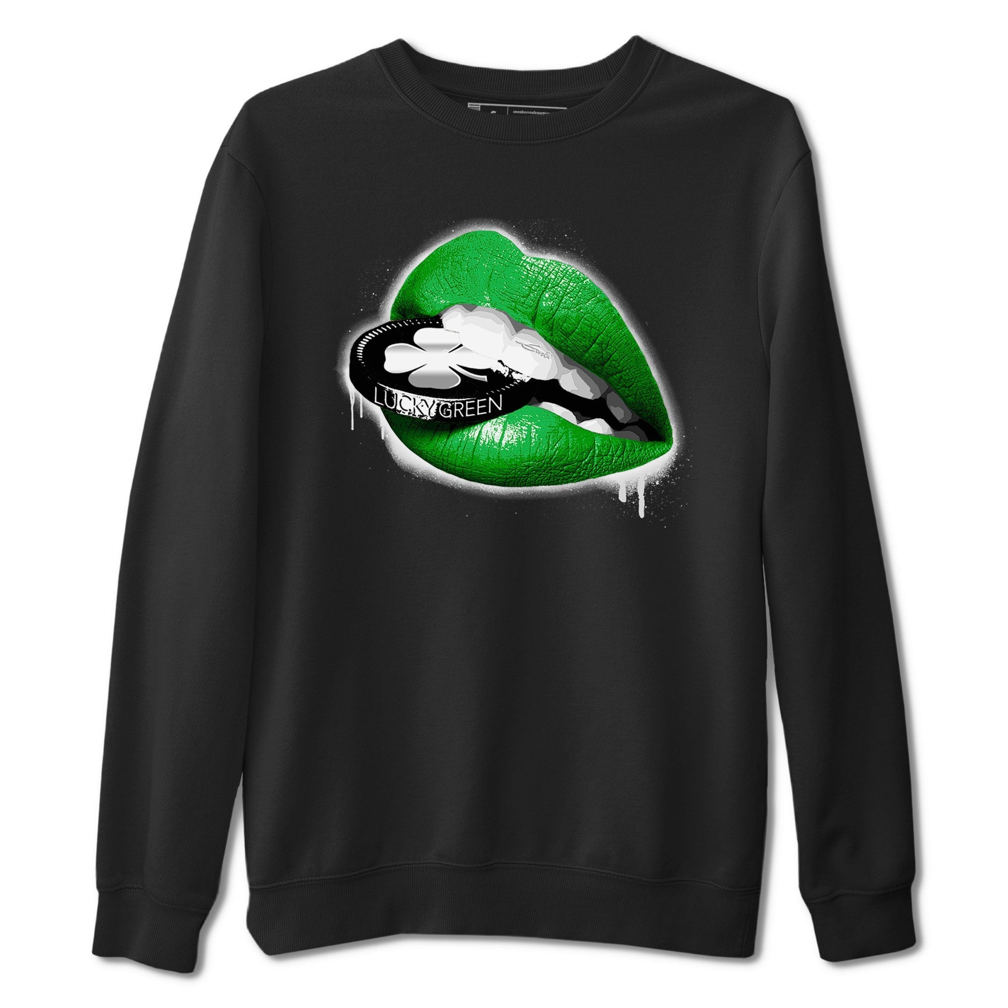 Lips Coin snkmatch Tee - Air Jordan 5 Lucky Green