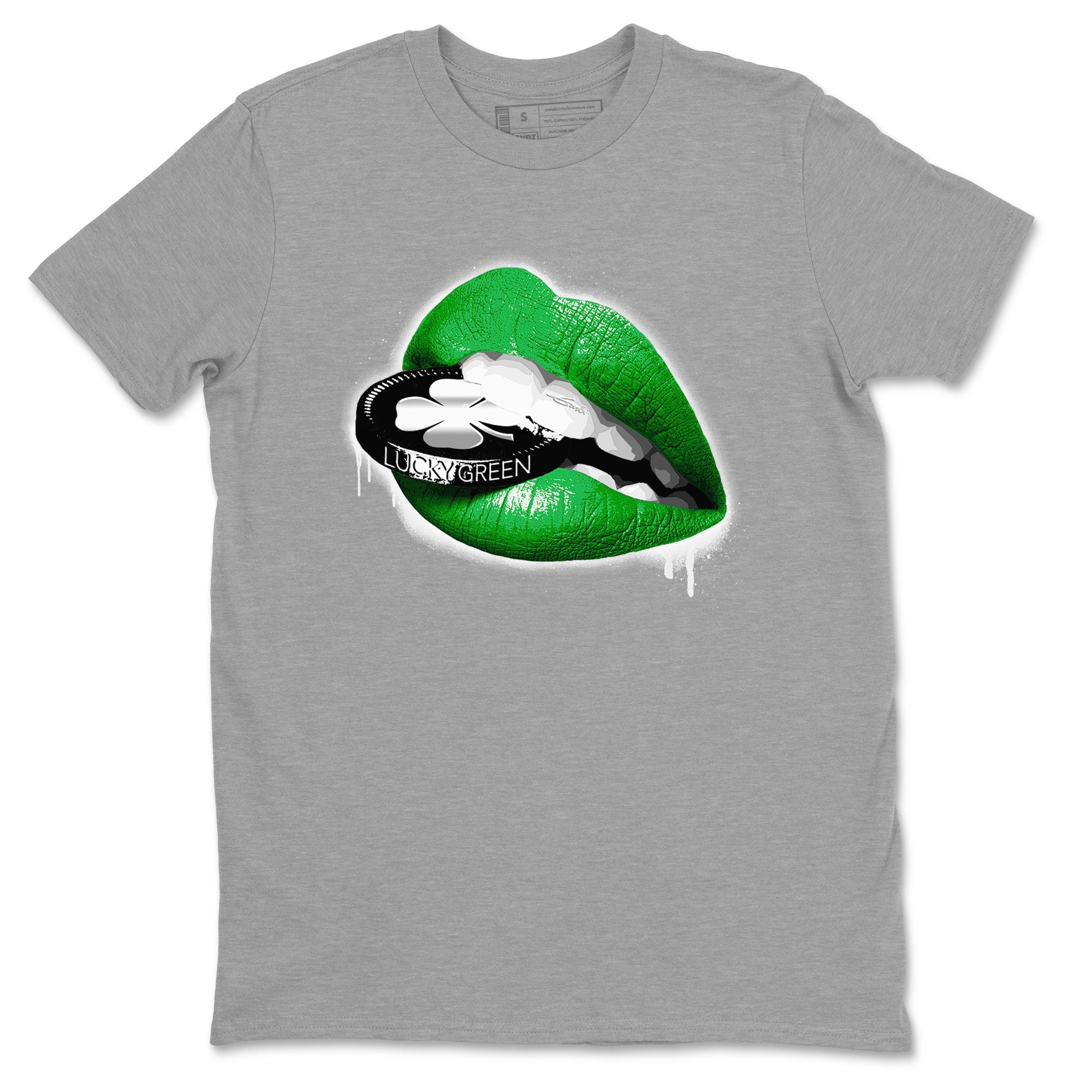 Lips Coin snkmatch Tee - Air Jordan 5 Lucky Green