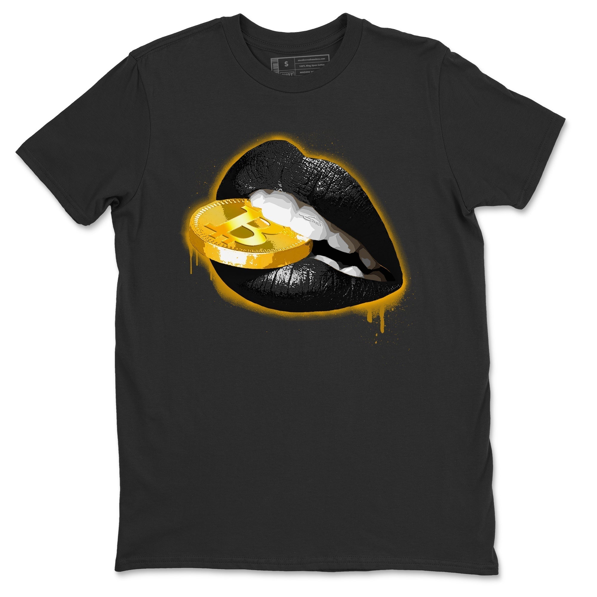 Lips Coin Unisex Tops - Air Jordan 12 Black Taxi