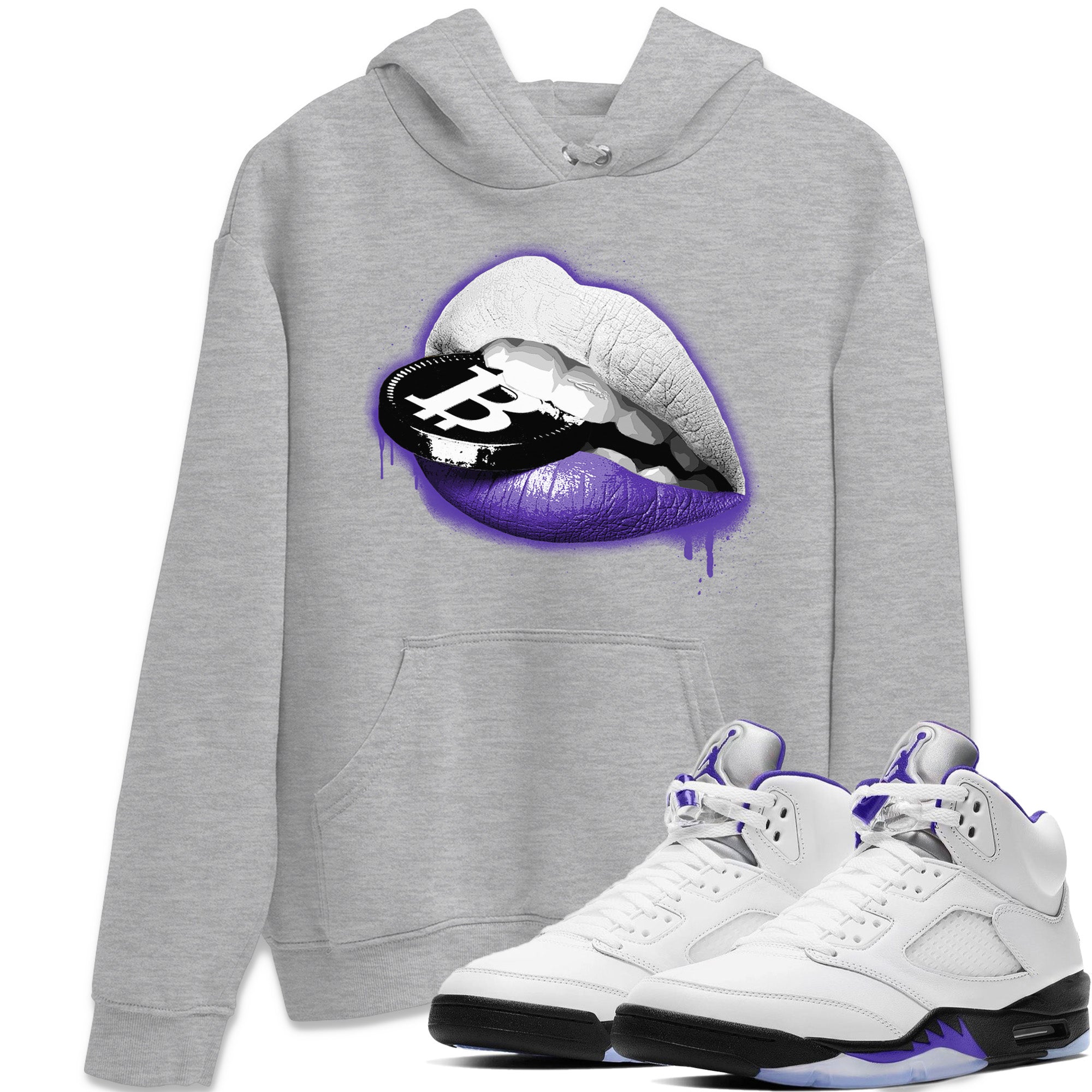 Lips Coin Unisex Tops - Air Jordan 5 Concord