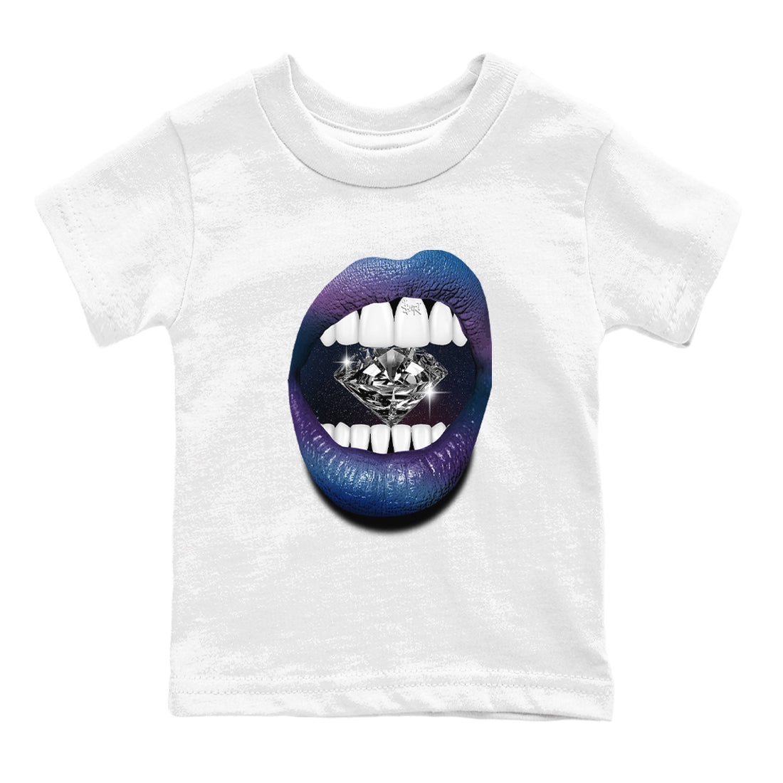 Lips Diamond snkmatch Tees Kids - Air Foamposite One Galaxy