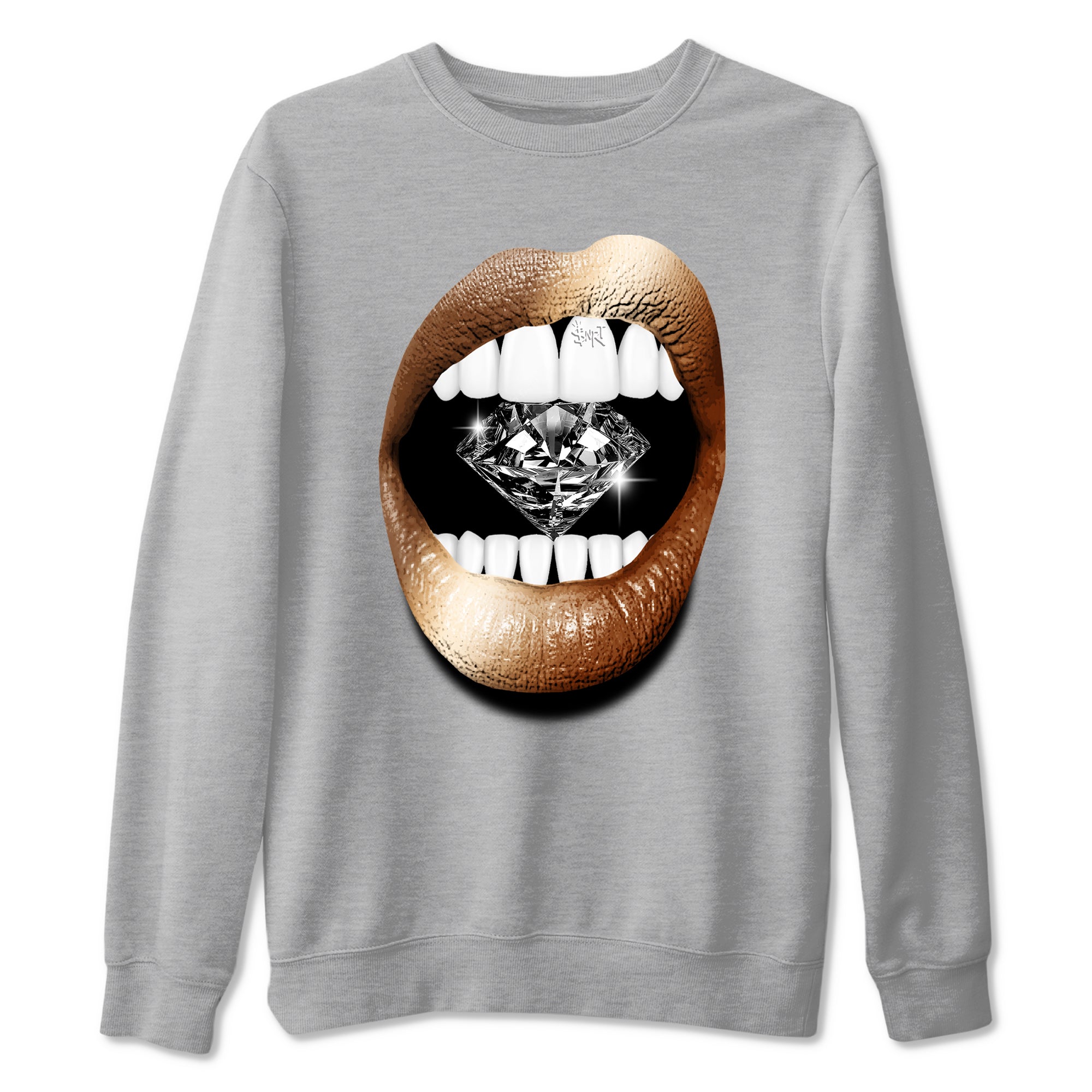 Lips Diamond snkmatch Tees - Air Foamposite One Metallic Copper