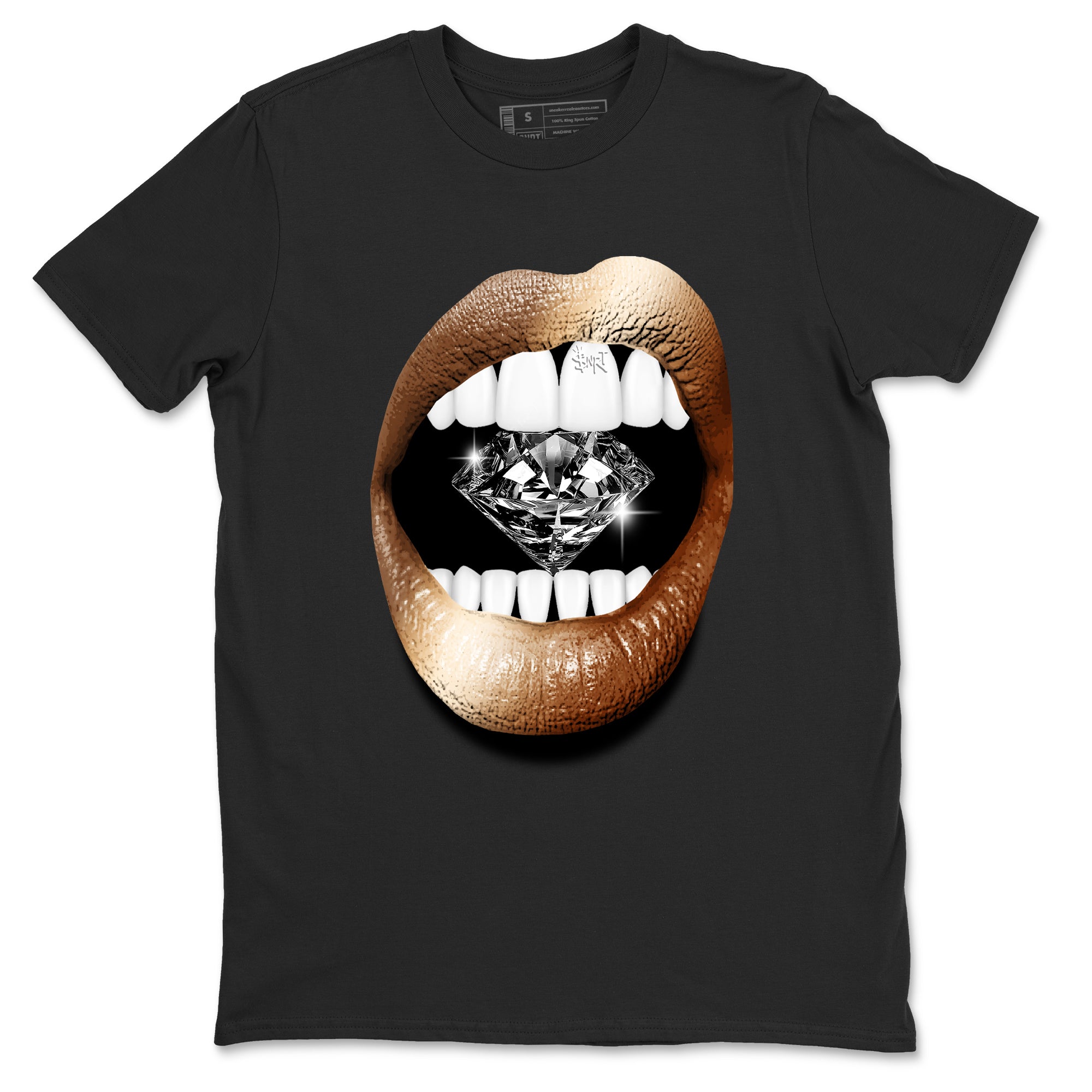 Lips Diamond snkmatch Tees - Air Foamposite One Metallic Copper