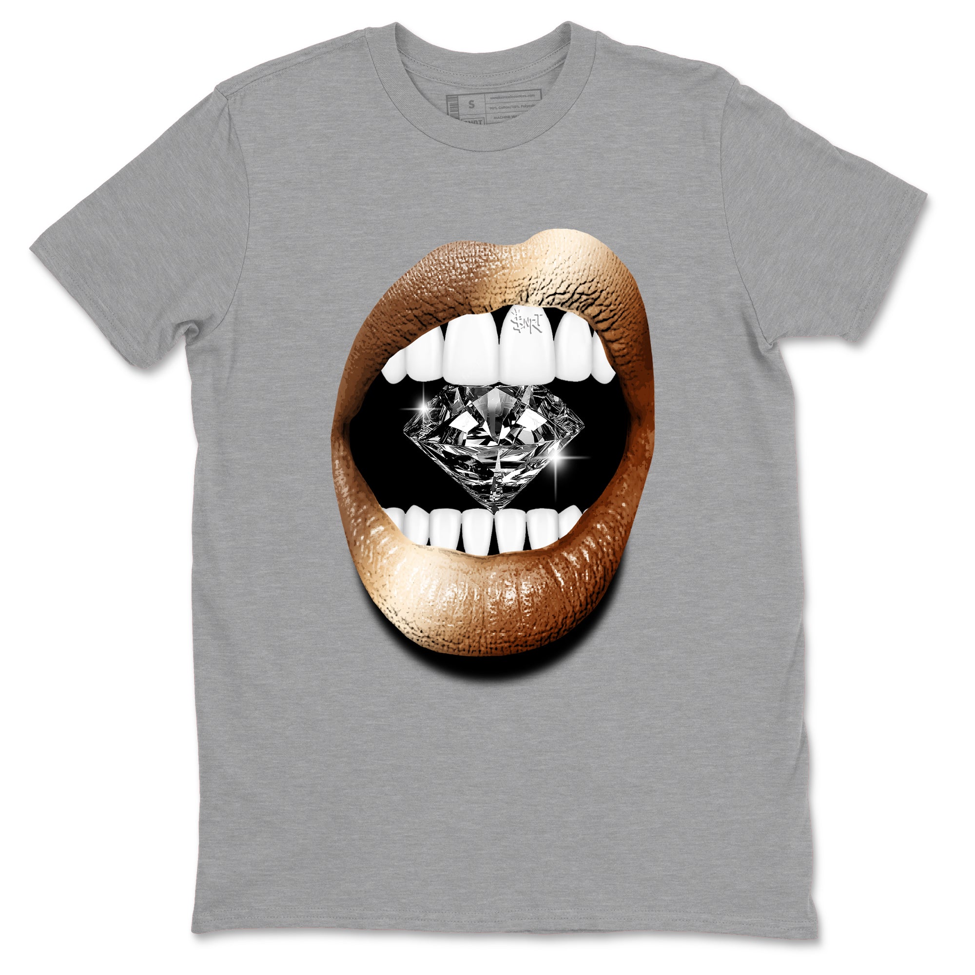 Lips Diamond snkmatch Tees - Air Foamposite One Metallic Copper