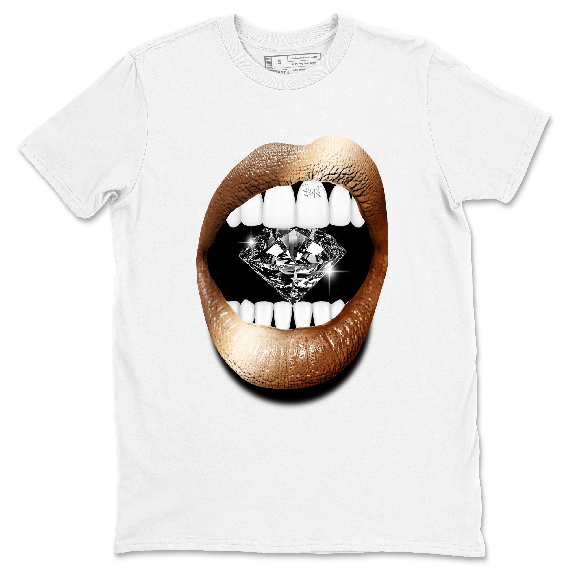 Lips Diamond snkmatch Tees - Air Foamposite One Metallic Copper