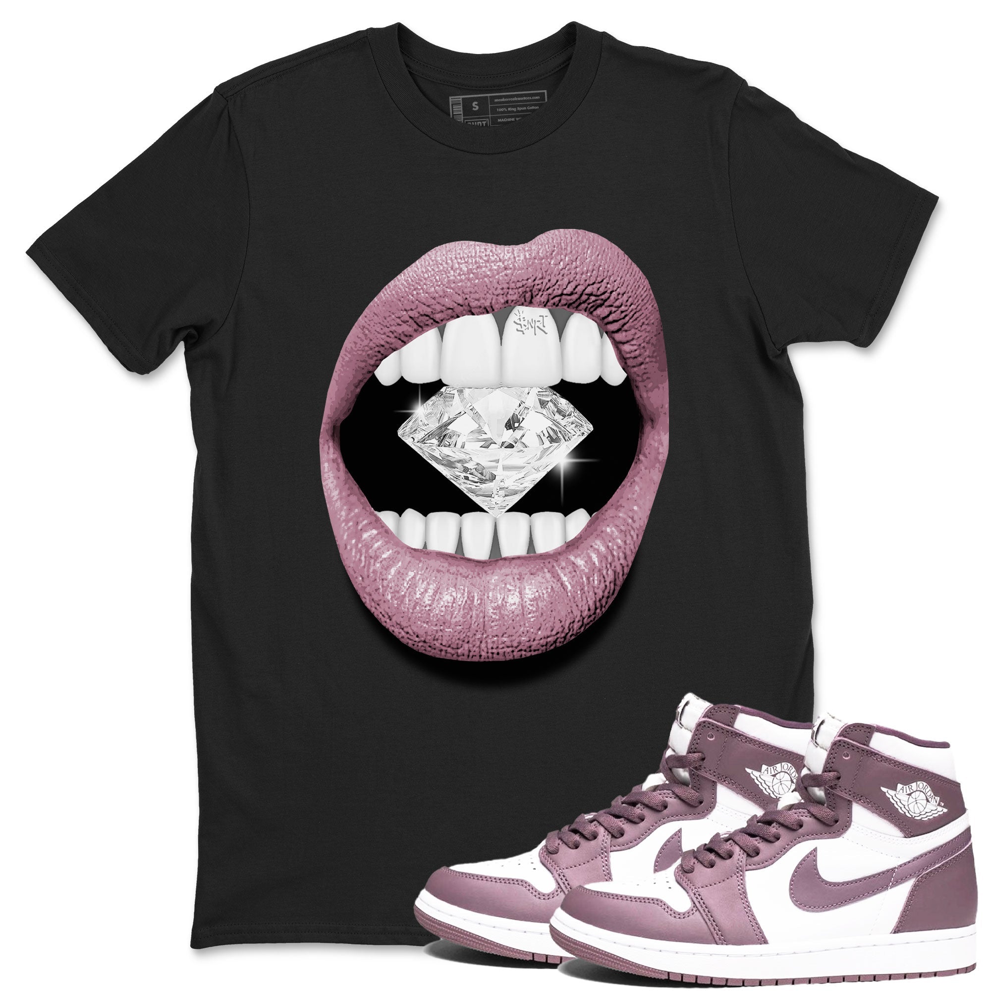 Lips Diamond snkmatch Tee - Air Jordan 1 Mauve