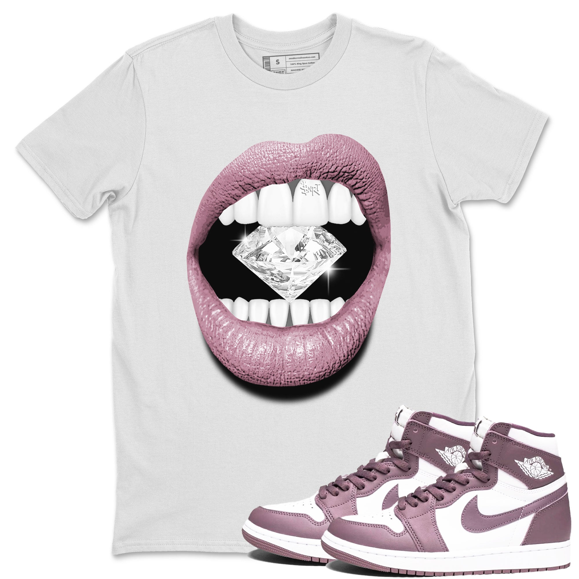 Lips Diamond snkmatch Tee - Air Jordan 1 Mauve
