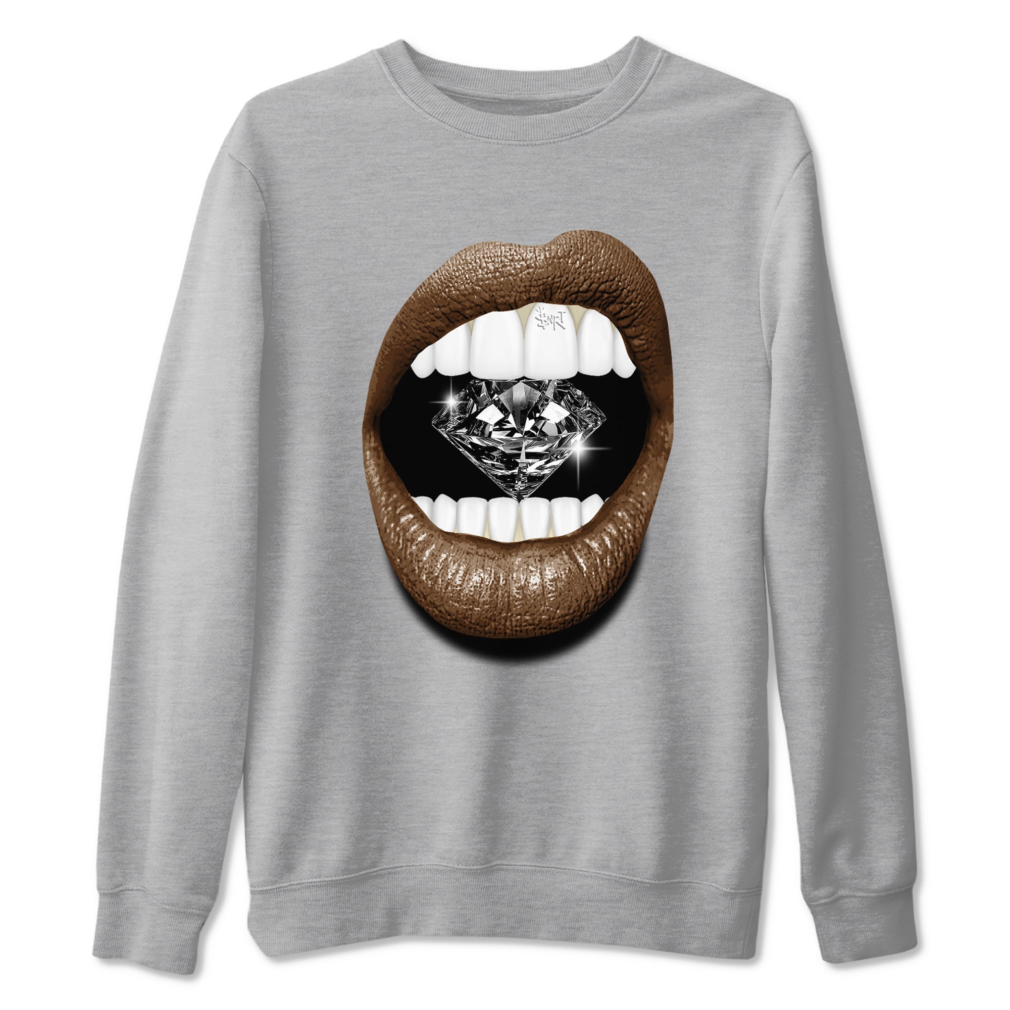 Lips Diamond snkmatch Tees - Air Jordan 1 Mocha