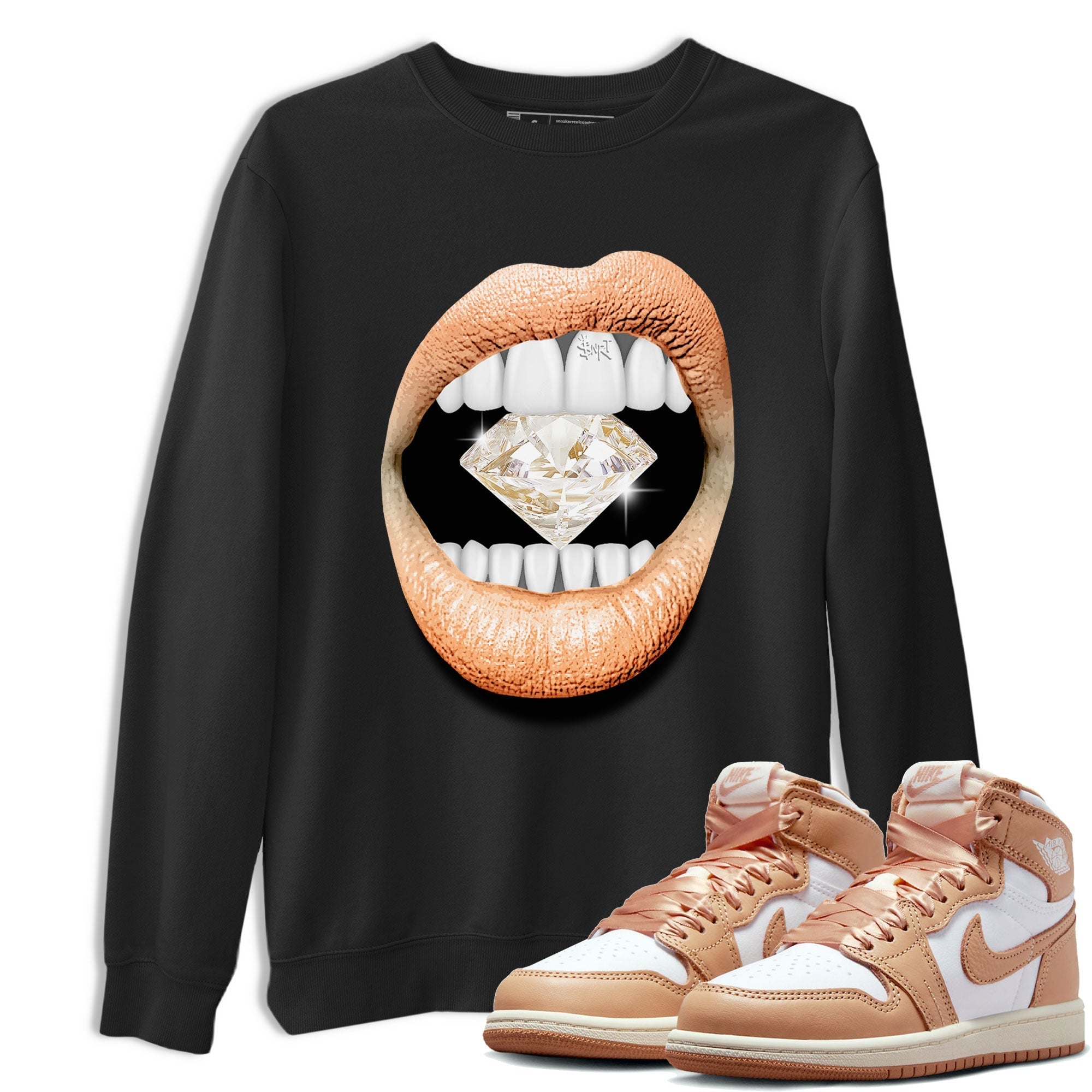 Lips Diamond snkmatch Tee - Air Jordan 1 Praline