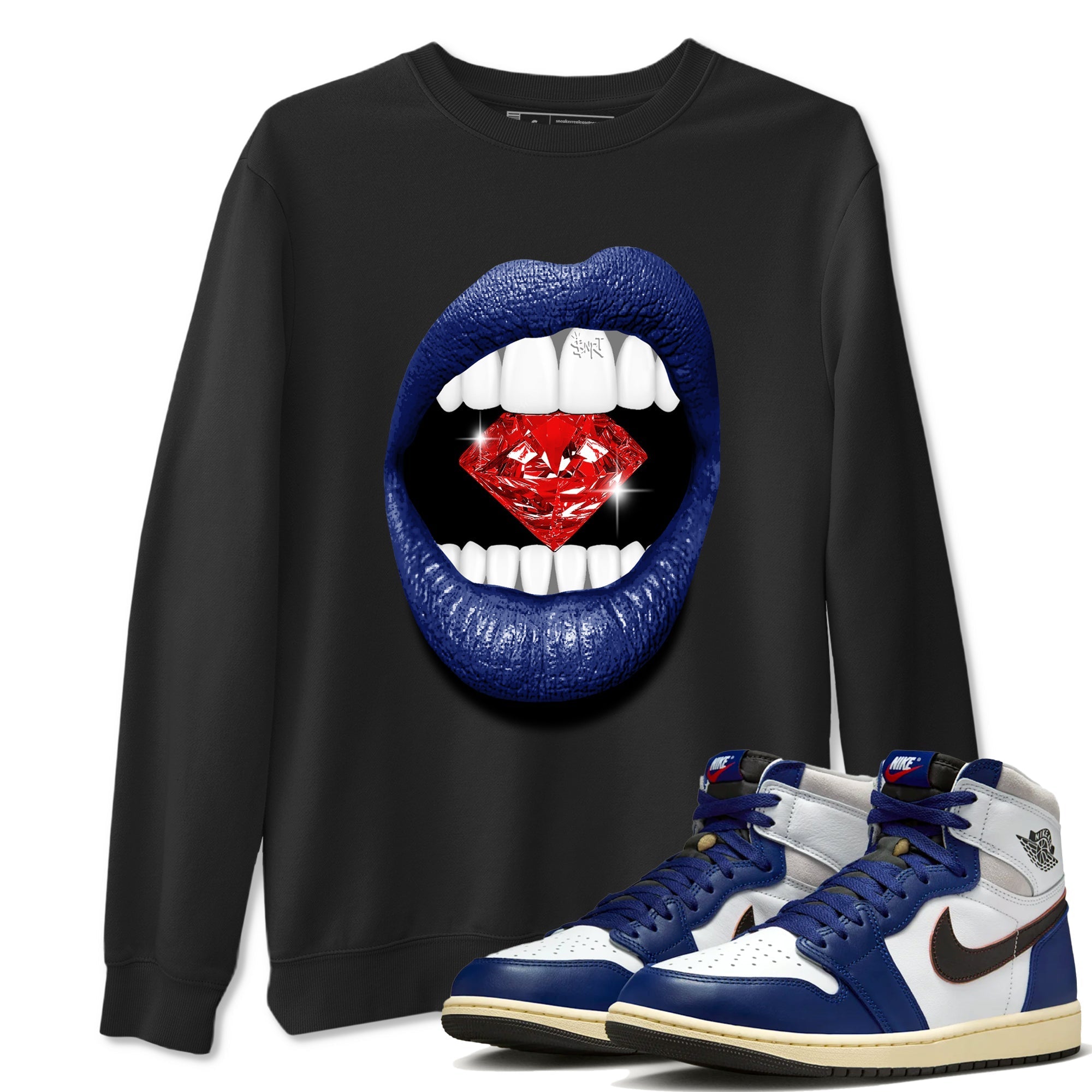 Lips Diamond snkmatch Tees - Air Jordan 1 Rare Air