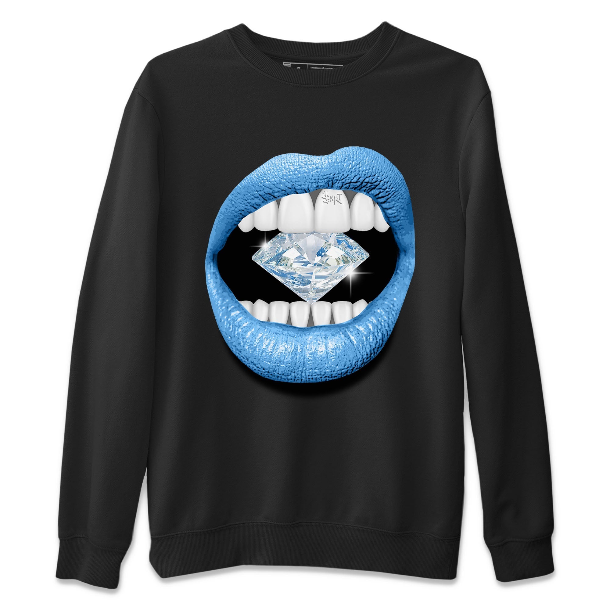Lips Diamond Unisex Tops - Air Jordan 1 UNC Toe