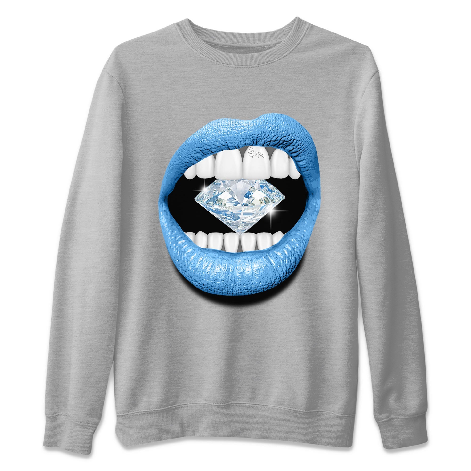Lips Diamond Unisex Tops - Air Jordan 1 UNC Toe