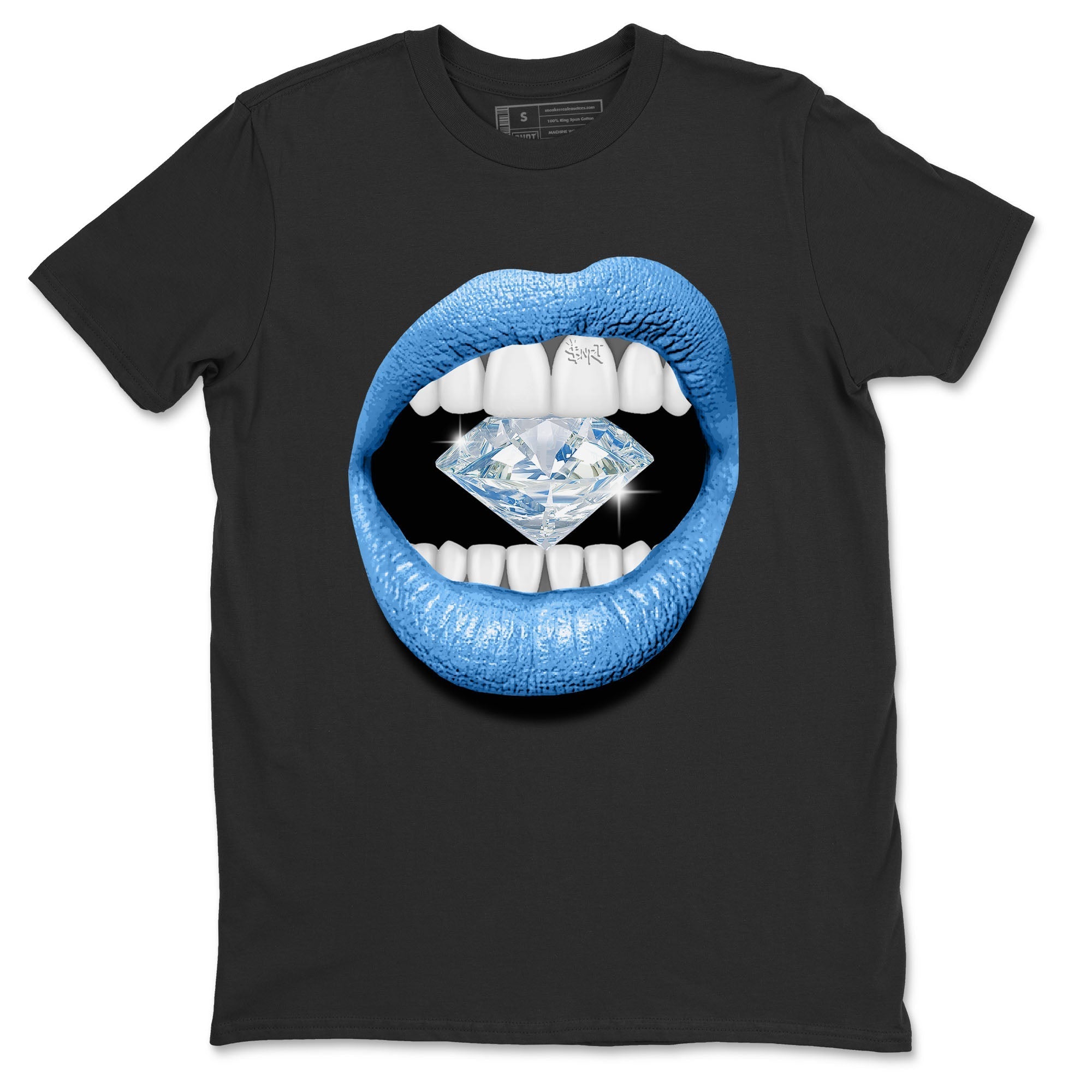 Lips Diamond Unisex Tops - Air Jordan 1 UNC Toe