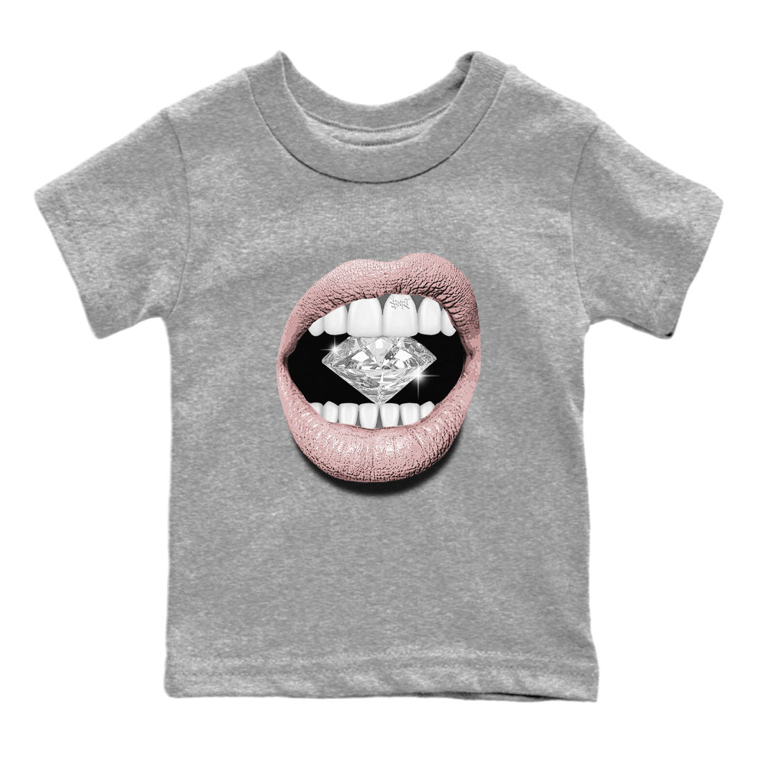 Lips Diamond Kids Tops - Air Jordan 1 Washed Pink