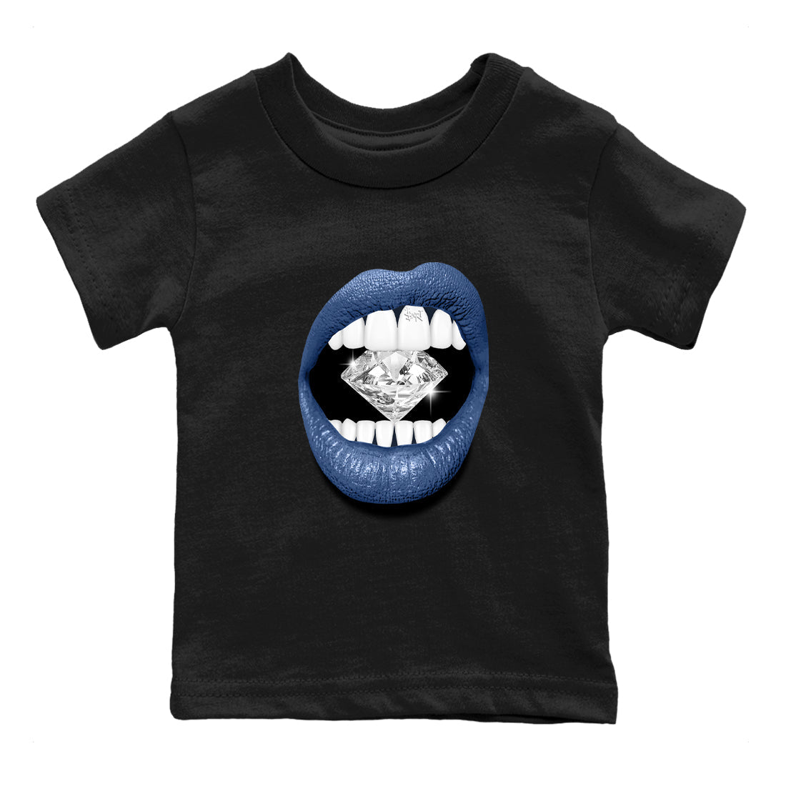 Lips Diamond snkmatch Tees Kids - Air Jordan 11 Diffused Blue