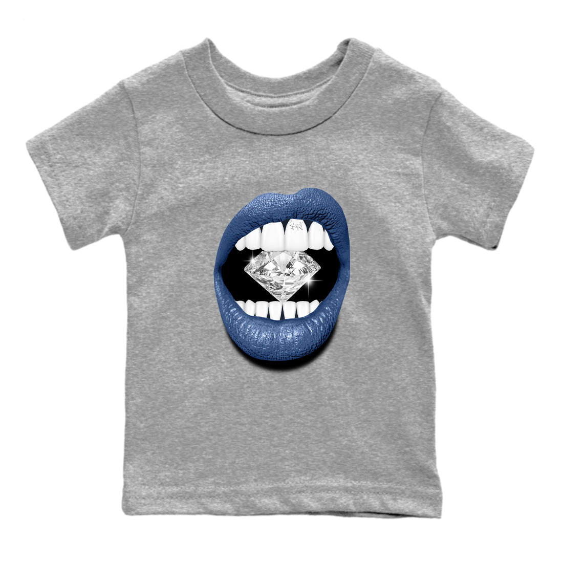 Lips Diamond snkmatch Tees Kids - Air Jordan 11 Diffused Blue