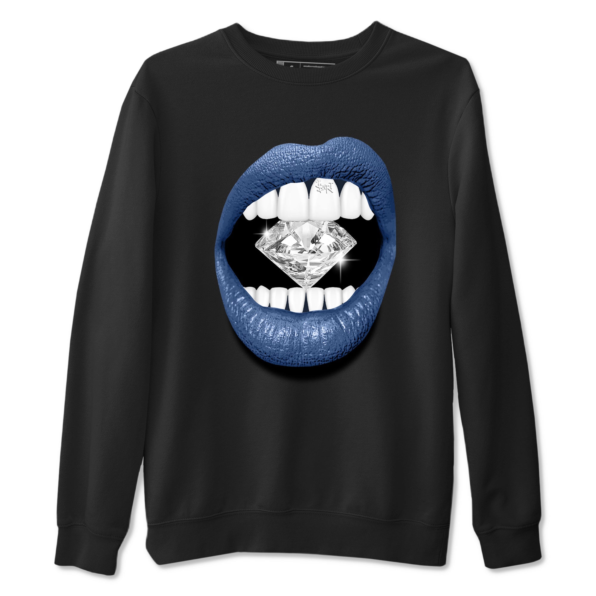 Lips Diamond snkmatch Tees - Air Jordan 11 Diffused Blue