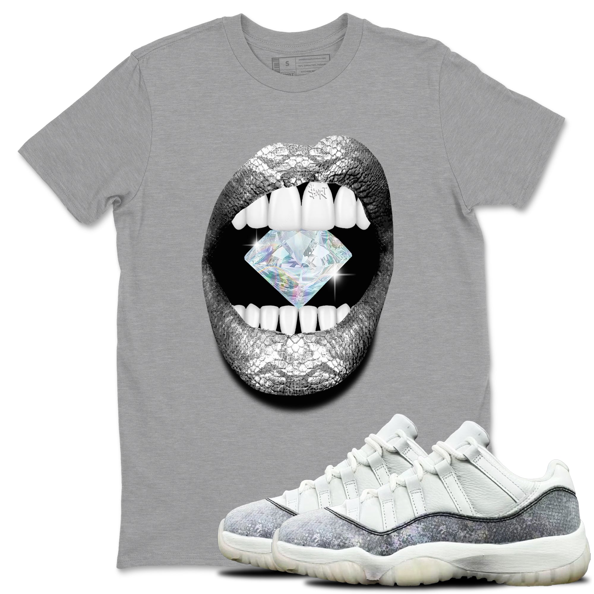 Lips Diamond snkmatch Tees - Air Jordan 11 Year Of The Snake