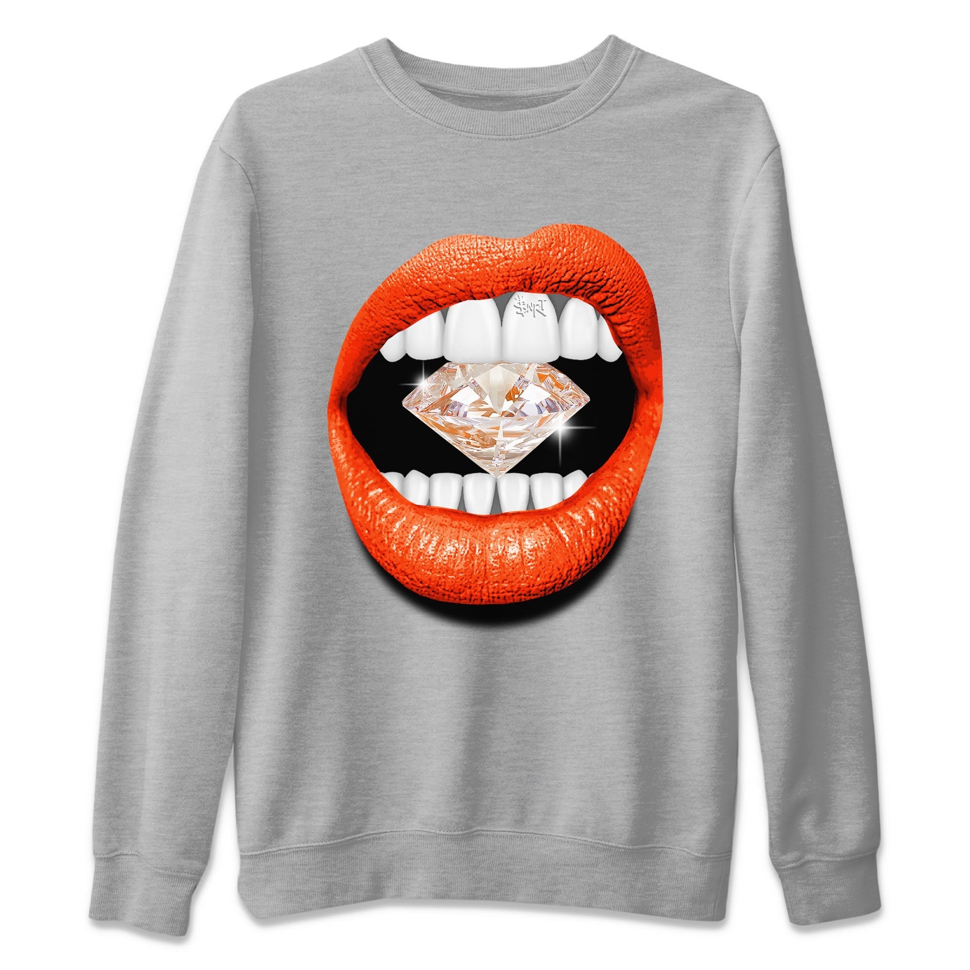 Lips Diamond Unisex Tops - Air Jordan 12 Brilliant Orange