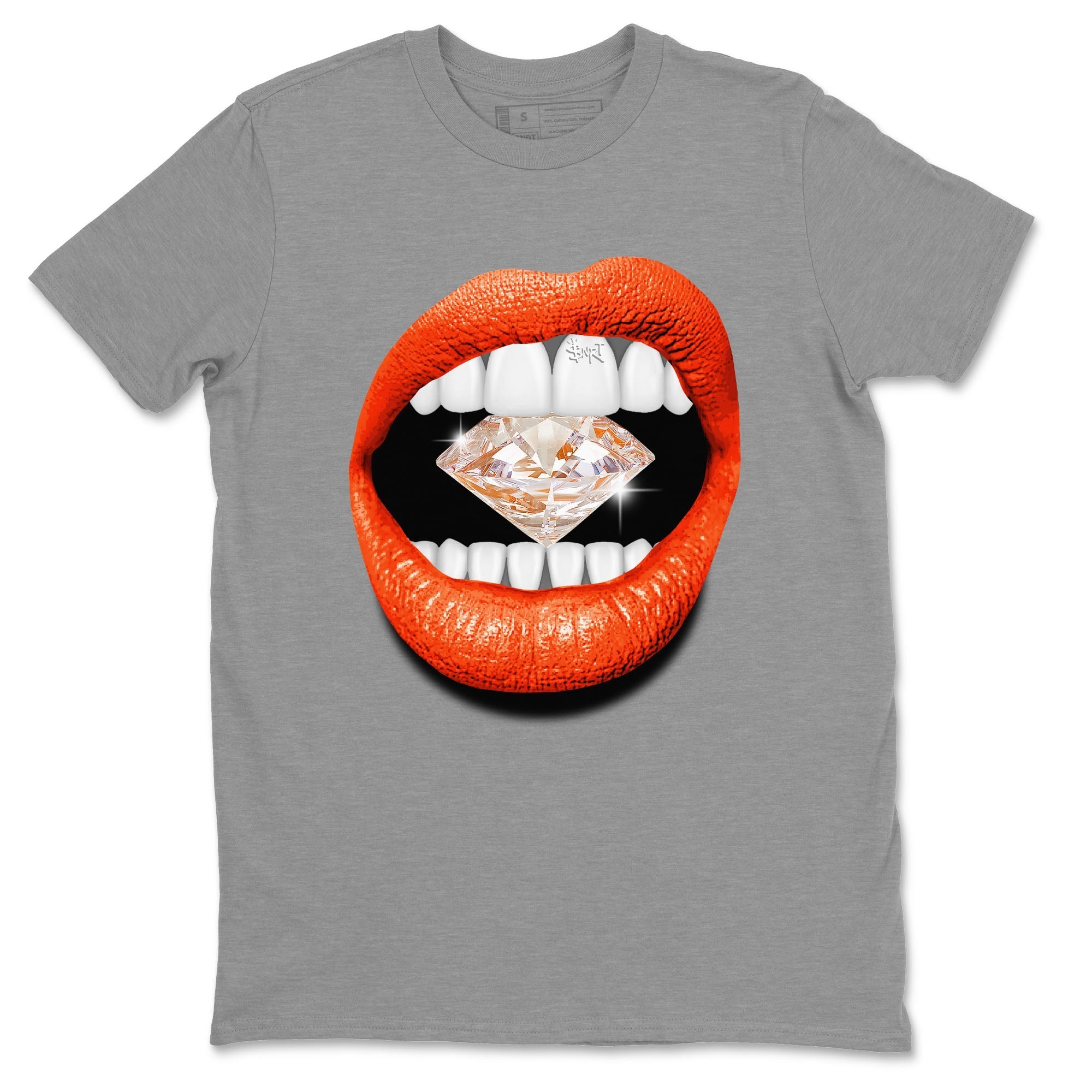 Lips Diamond Unisex Tops - Air Jordan 12 Brilliant Orange