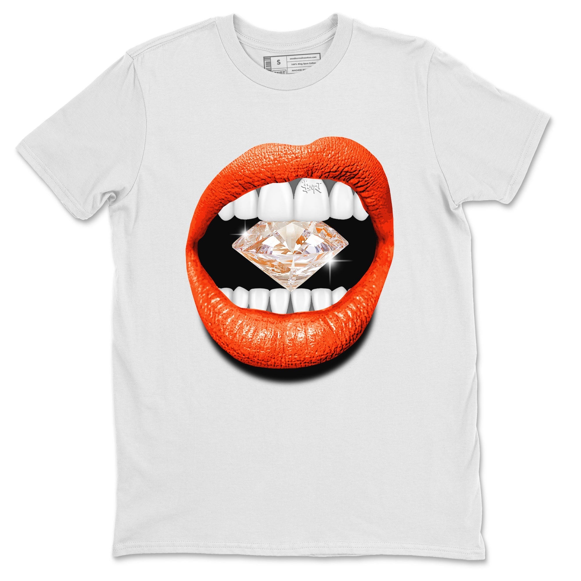 Lips Diamond Unisex Tops - Air Jordan 12 Brilliant Orange