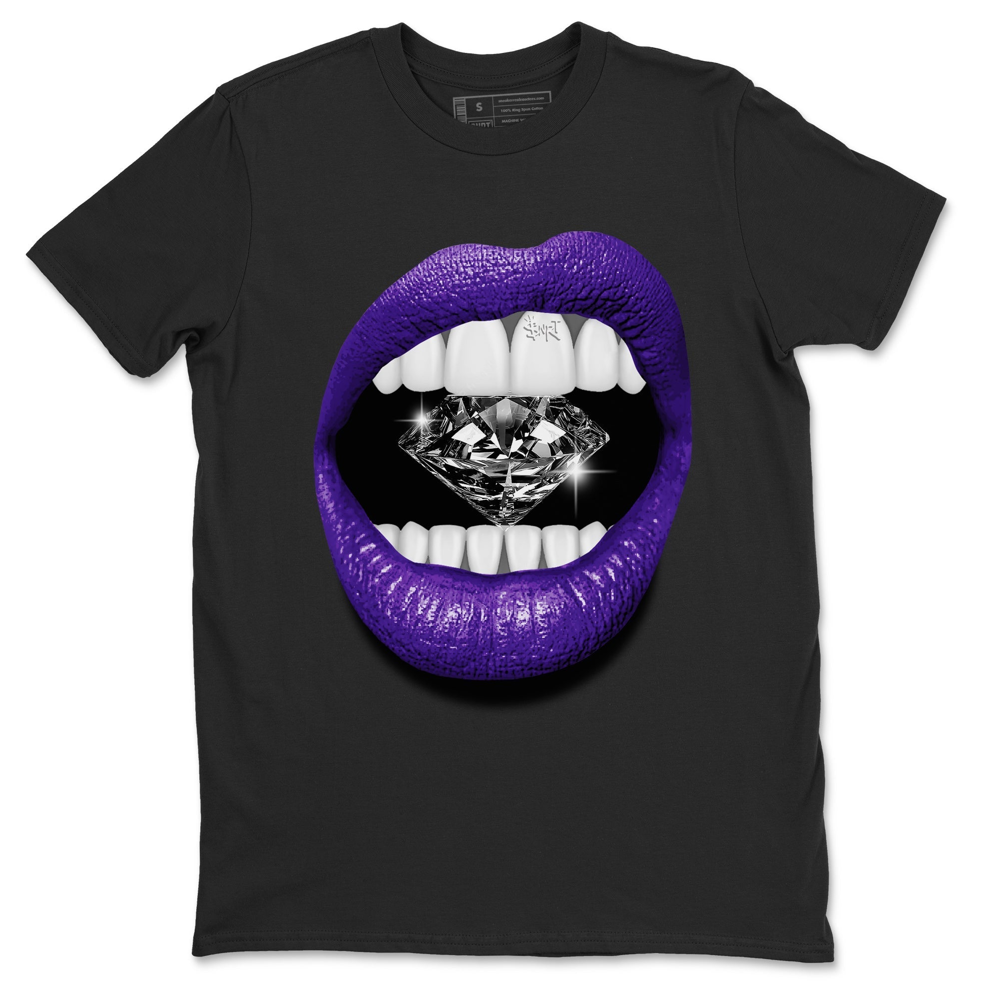 Lips Diamond Unisex Tops - Air Jordan 12 Field Purple