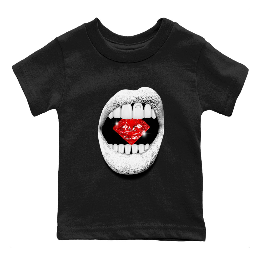 Lips Diamond snkmatch Tees Kids - Air Jordan 12 Taxi Flip