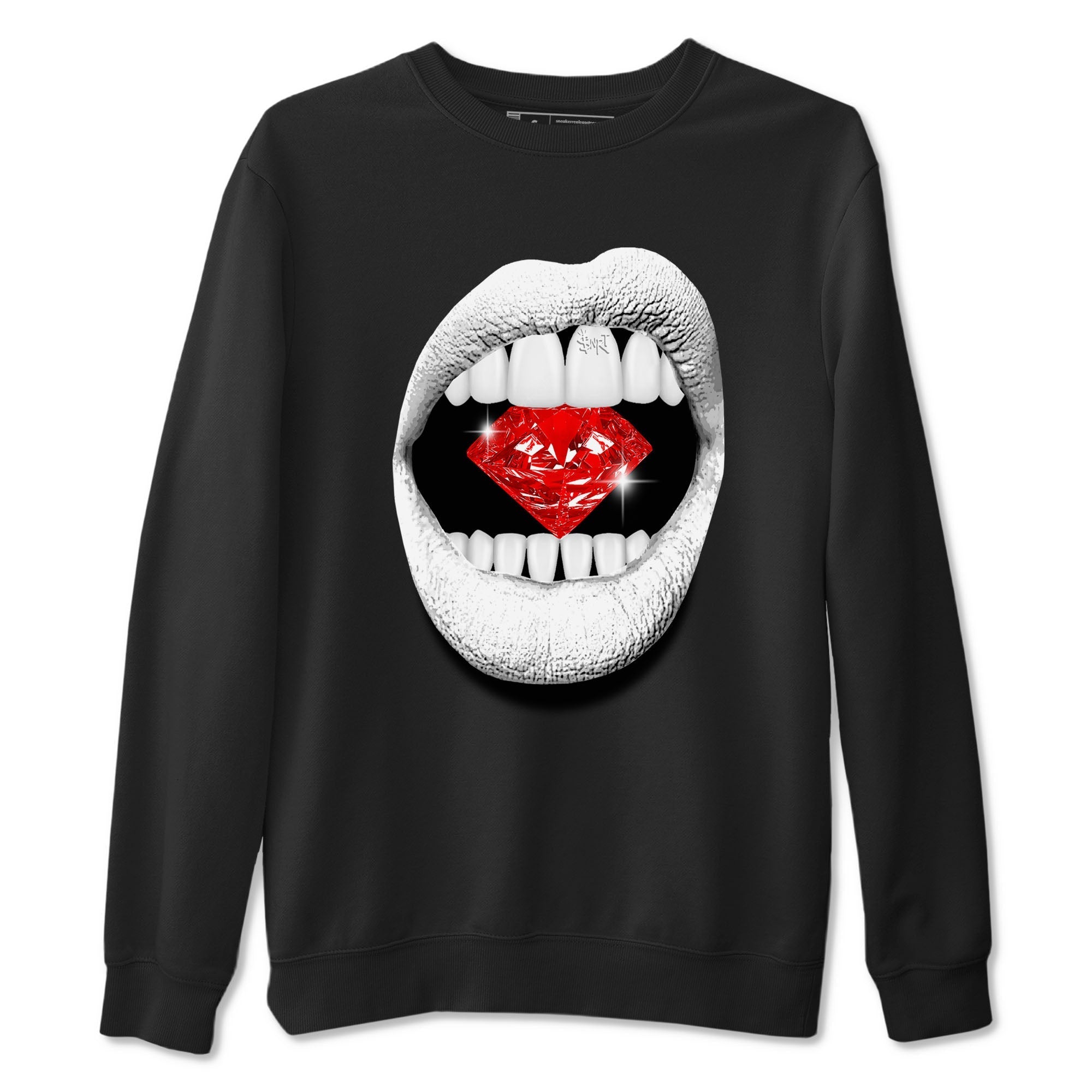 Lips Diamond snkmatch Tees - Air Jordan 12 Taxi Flip