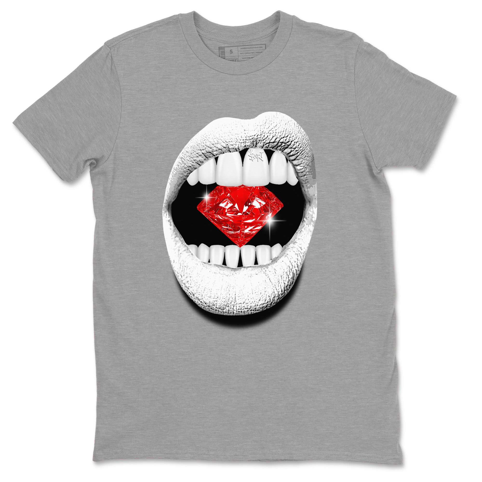 Lips Diamond snkmatch Tees - Air Jordan 12 Taxi Flip
