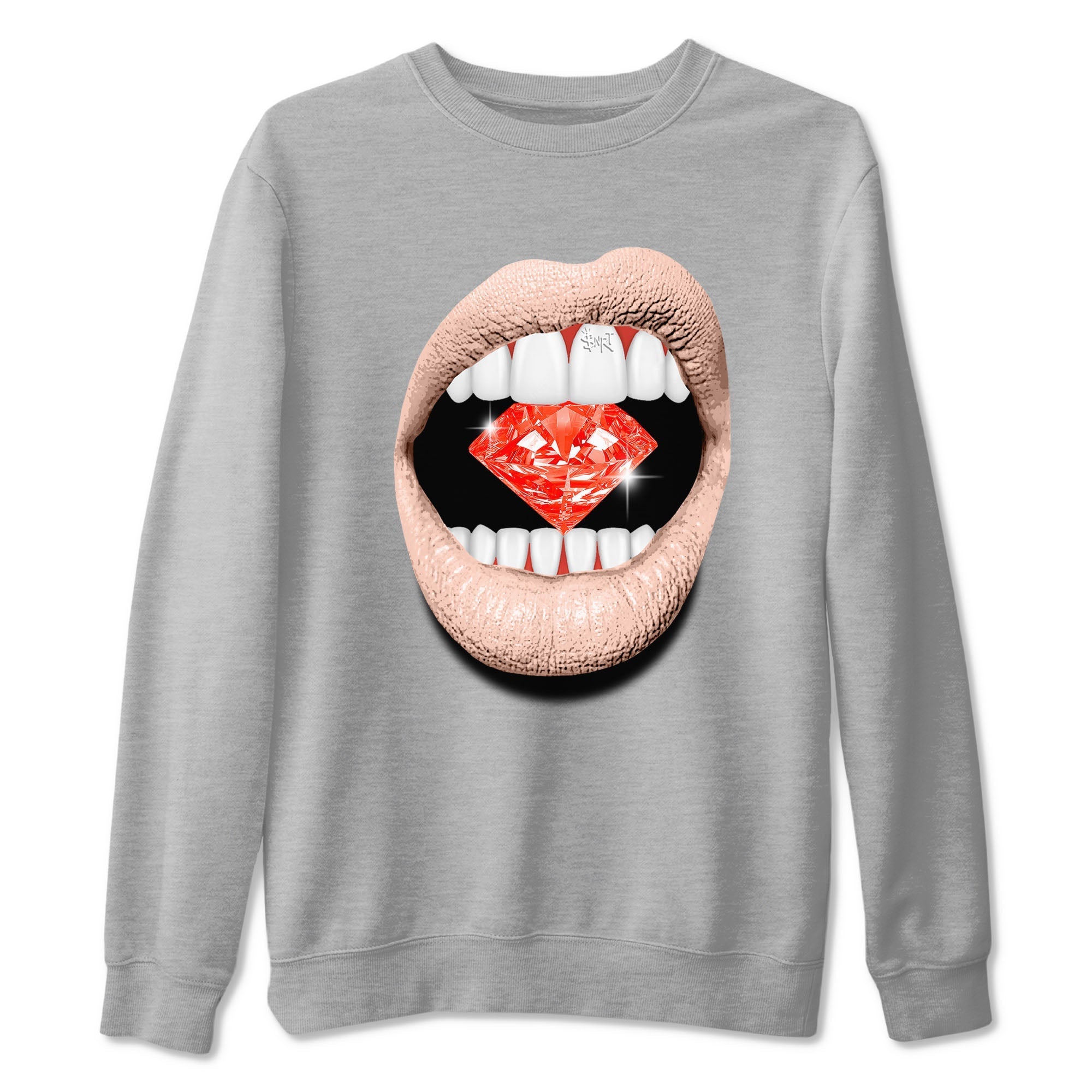 Lips Diamond snkmatch Tees - Air Jordan 13 Dune Red