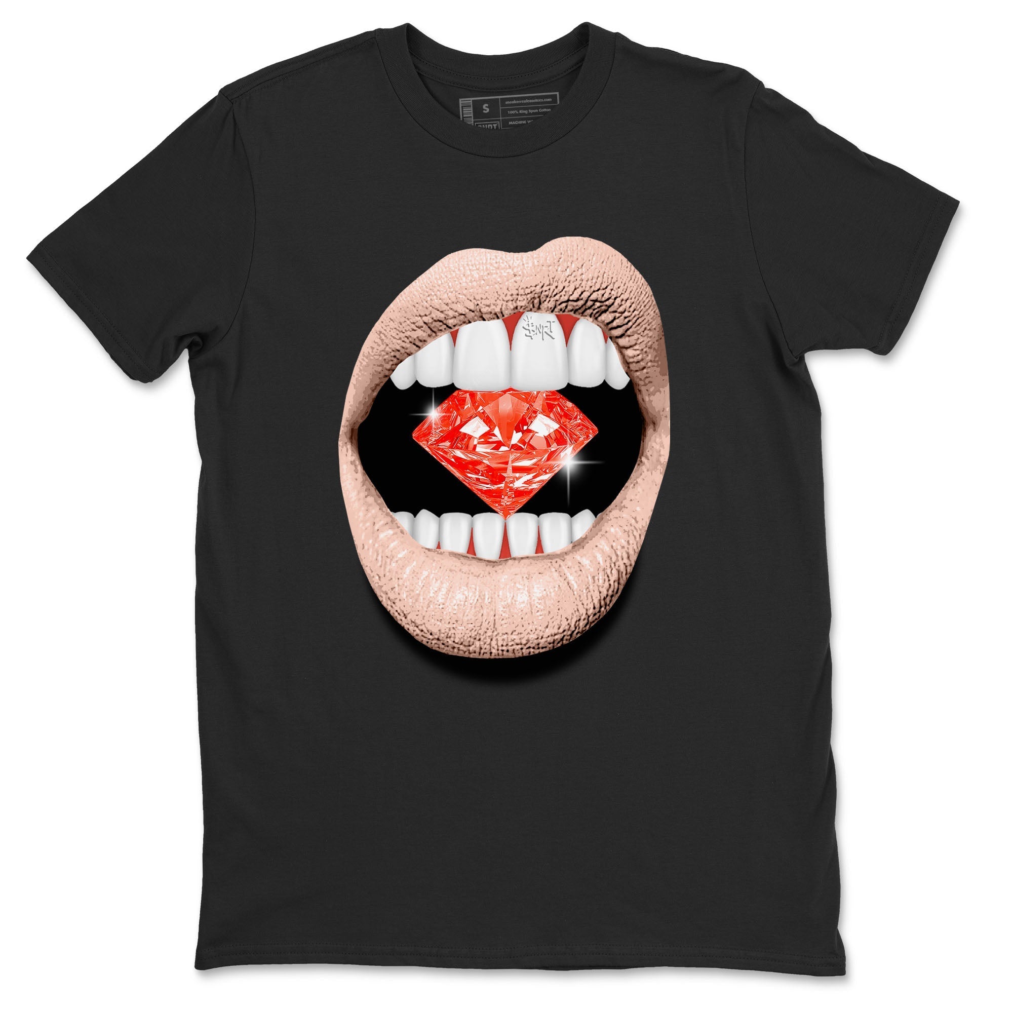 Lips Diamond snkmatch Tees - Air Jordan 13 Dune Red