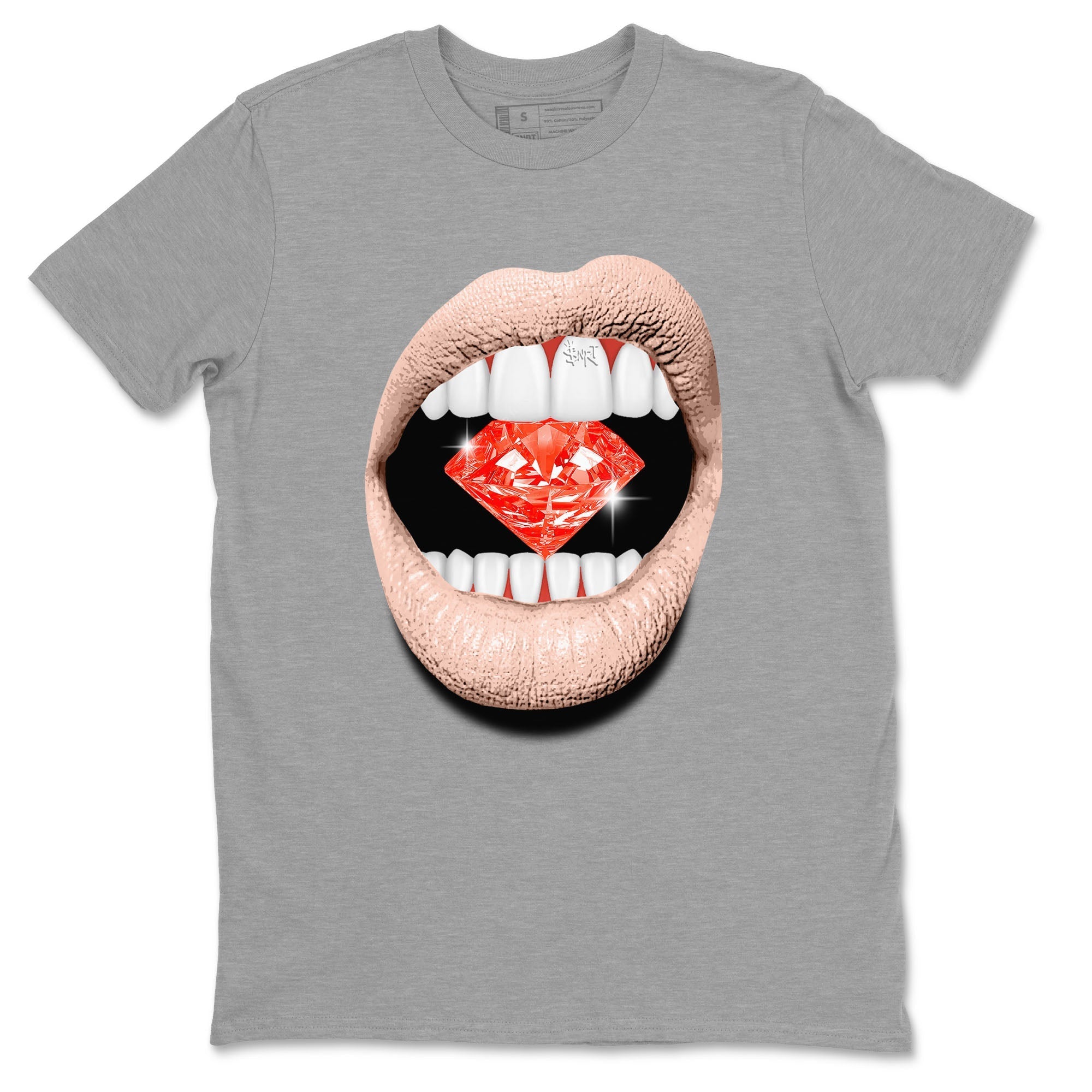 Lips Diamond snkmatch Tees - Air Jordan 13 Dune Red