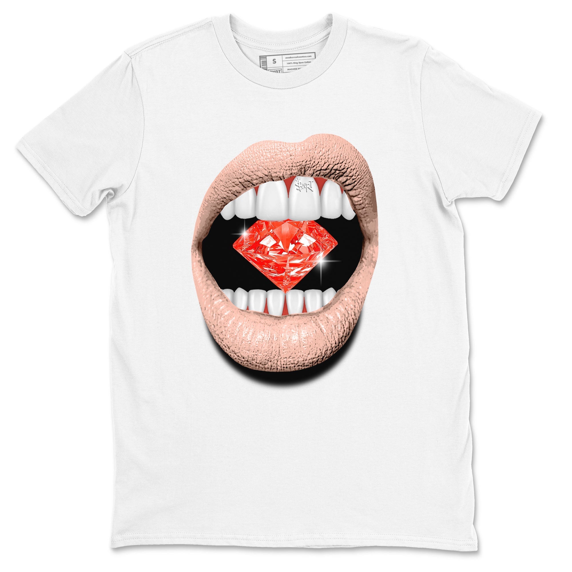 Lips Diamond snkmatch Tees - Air Jordan 13 Dune Red