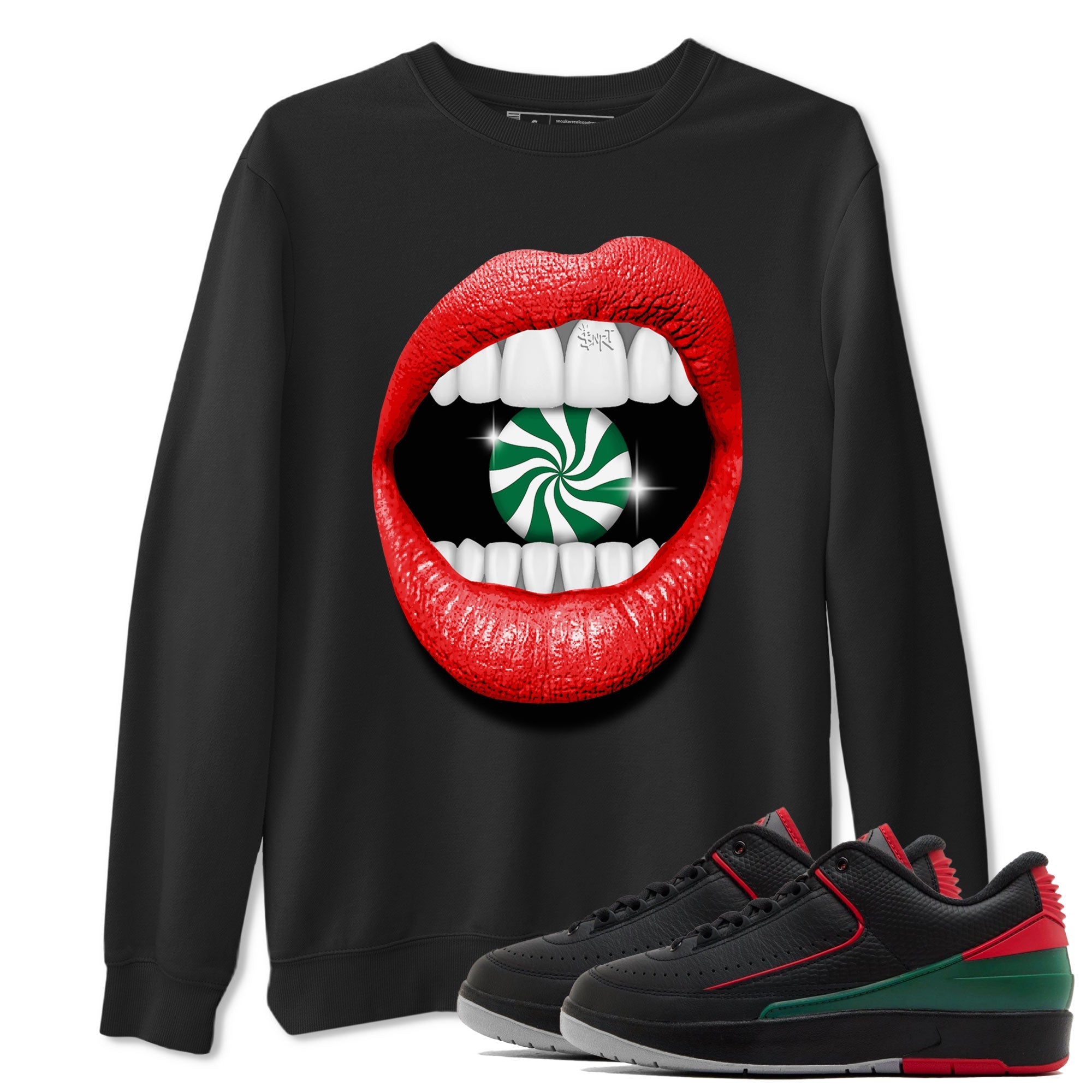 Lips Diamond snkmatch Tee - Air Jordan 2 Christmas