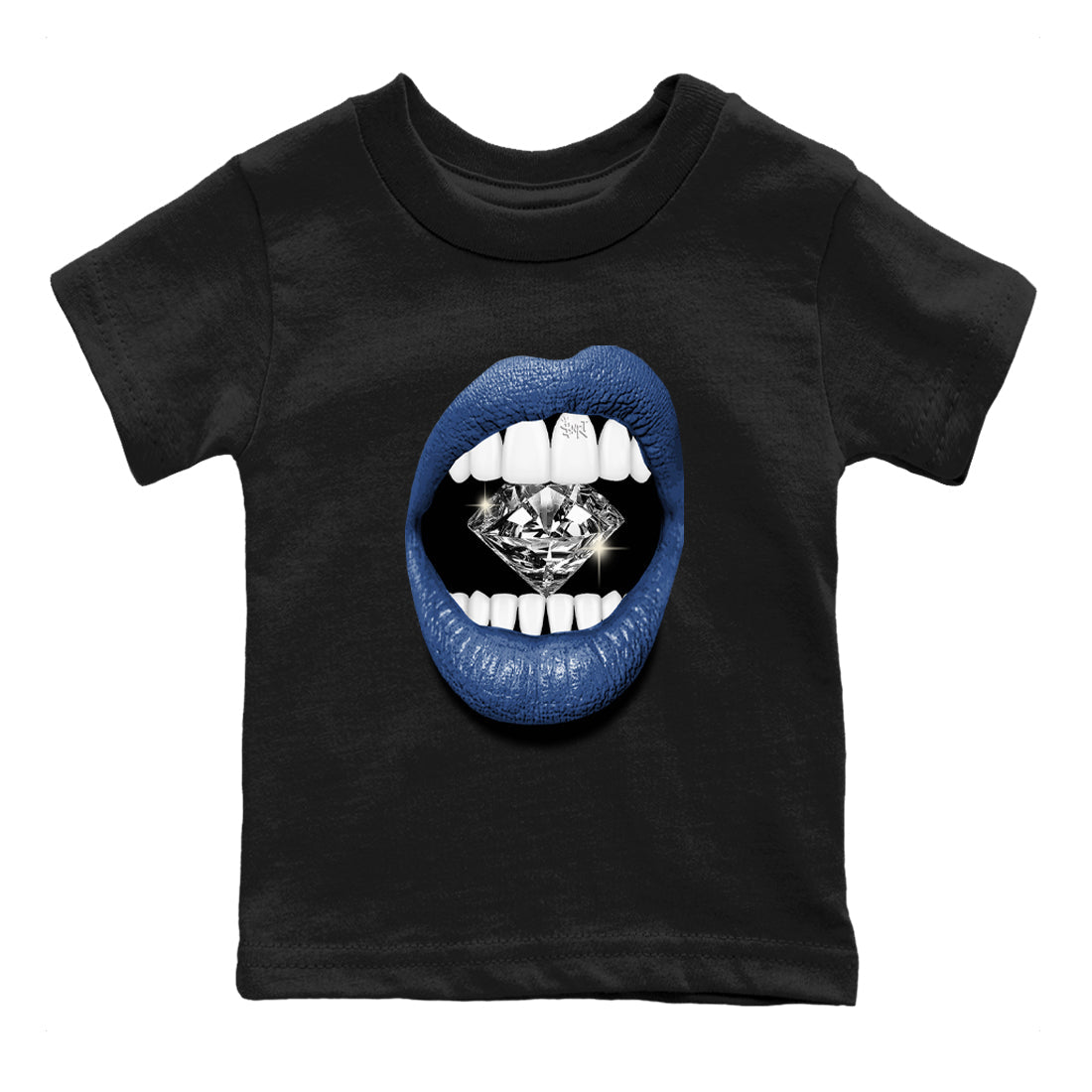 Lips Diamond snkmatch Tees Kids - Air Jordan 3 A Ma Maniere x Diffused Blue