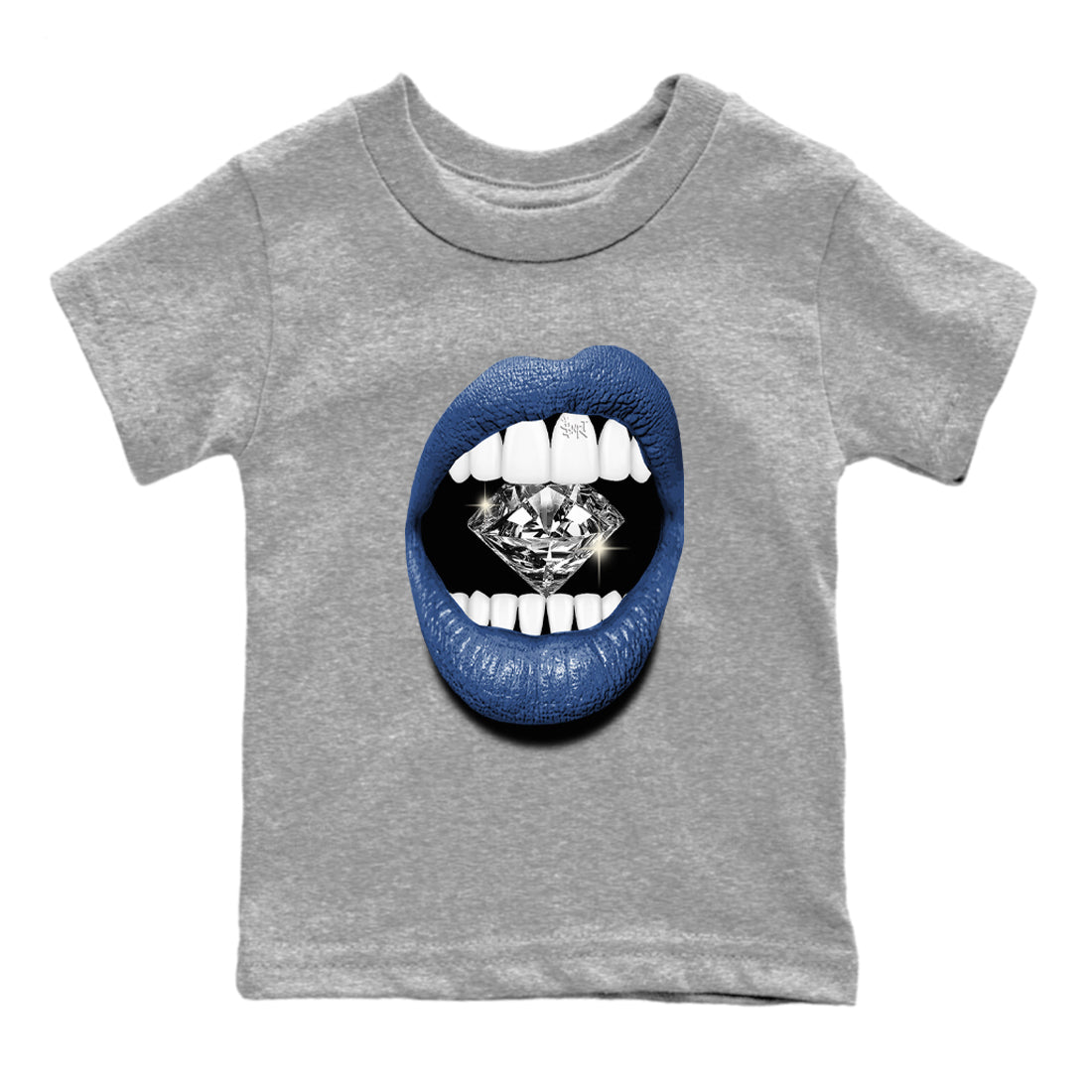 Lips Diamond snkmatch Tees Kids - Air Jordan 3 A Ma Maniere x Diffused Blue