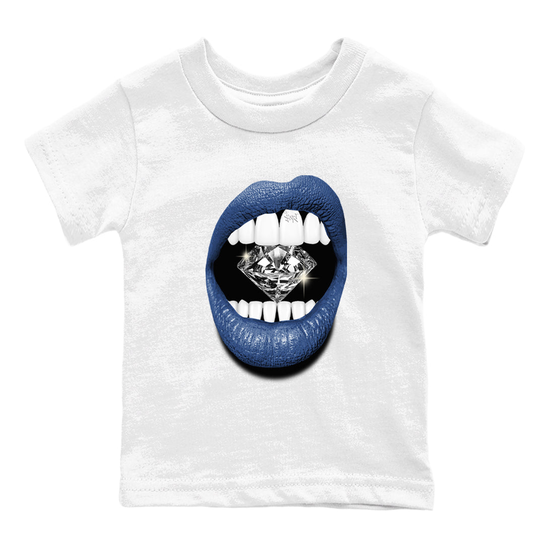 Lips Diamond snkmatch Tees Kids - Air Jordan 3 A Ma Maniere x Diffused Blue