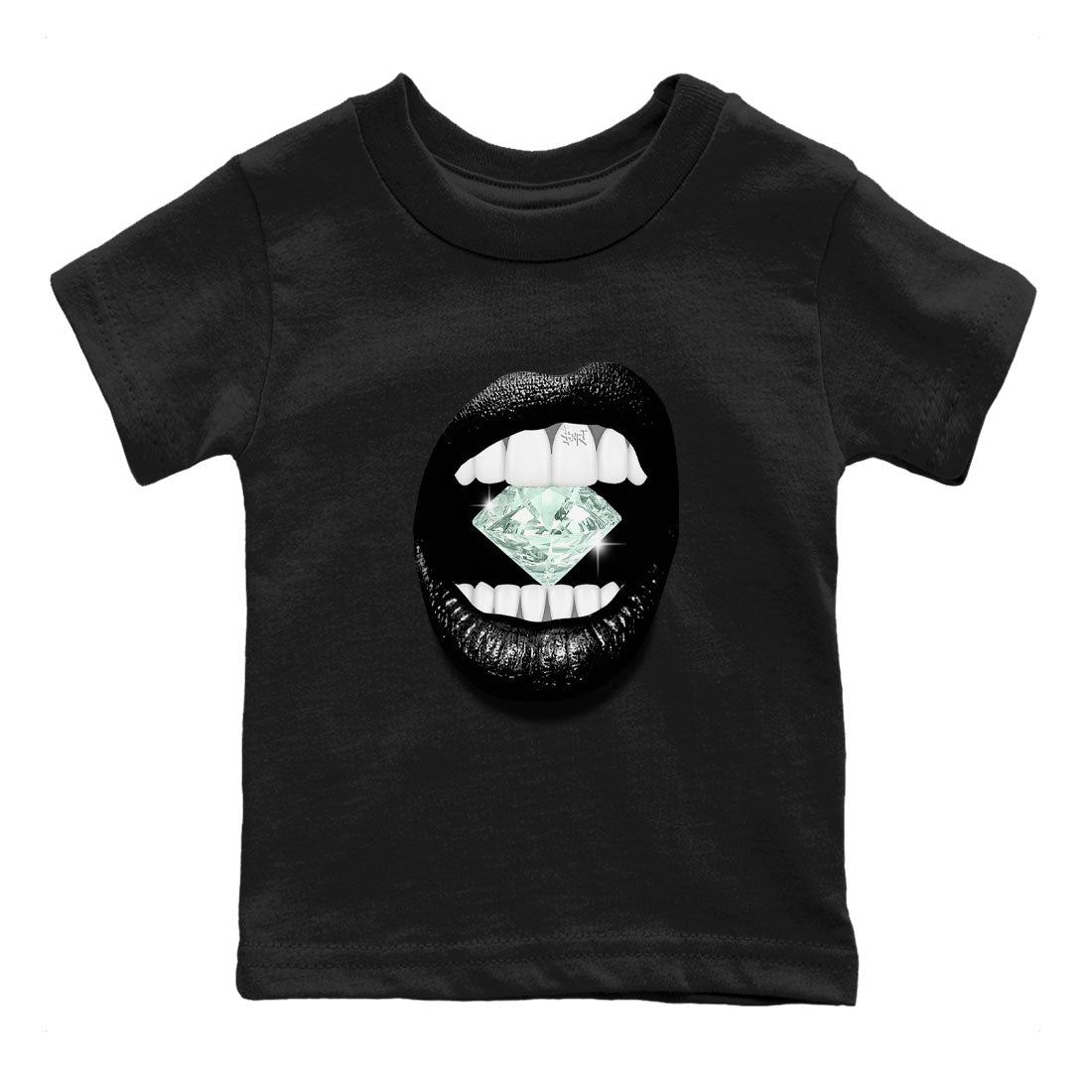 Lips Diamond snkmatch Tees Kids - Air Jordan 3 Green Glow