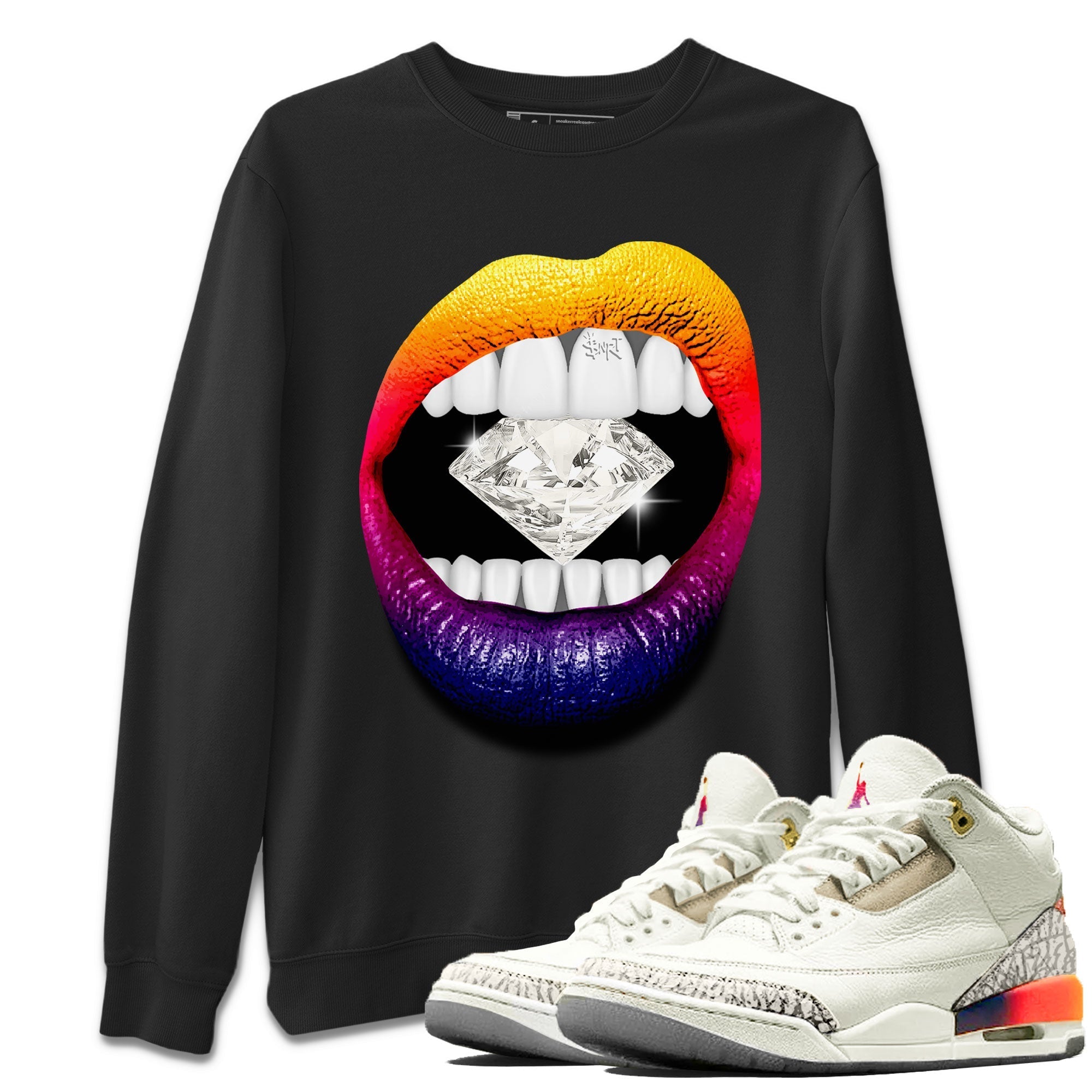 Lips Diamond snkmatch Tee - Air Jordan 3 J Balvin